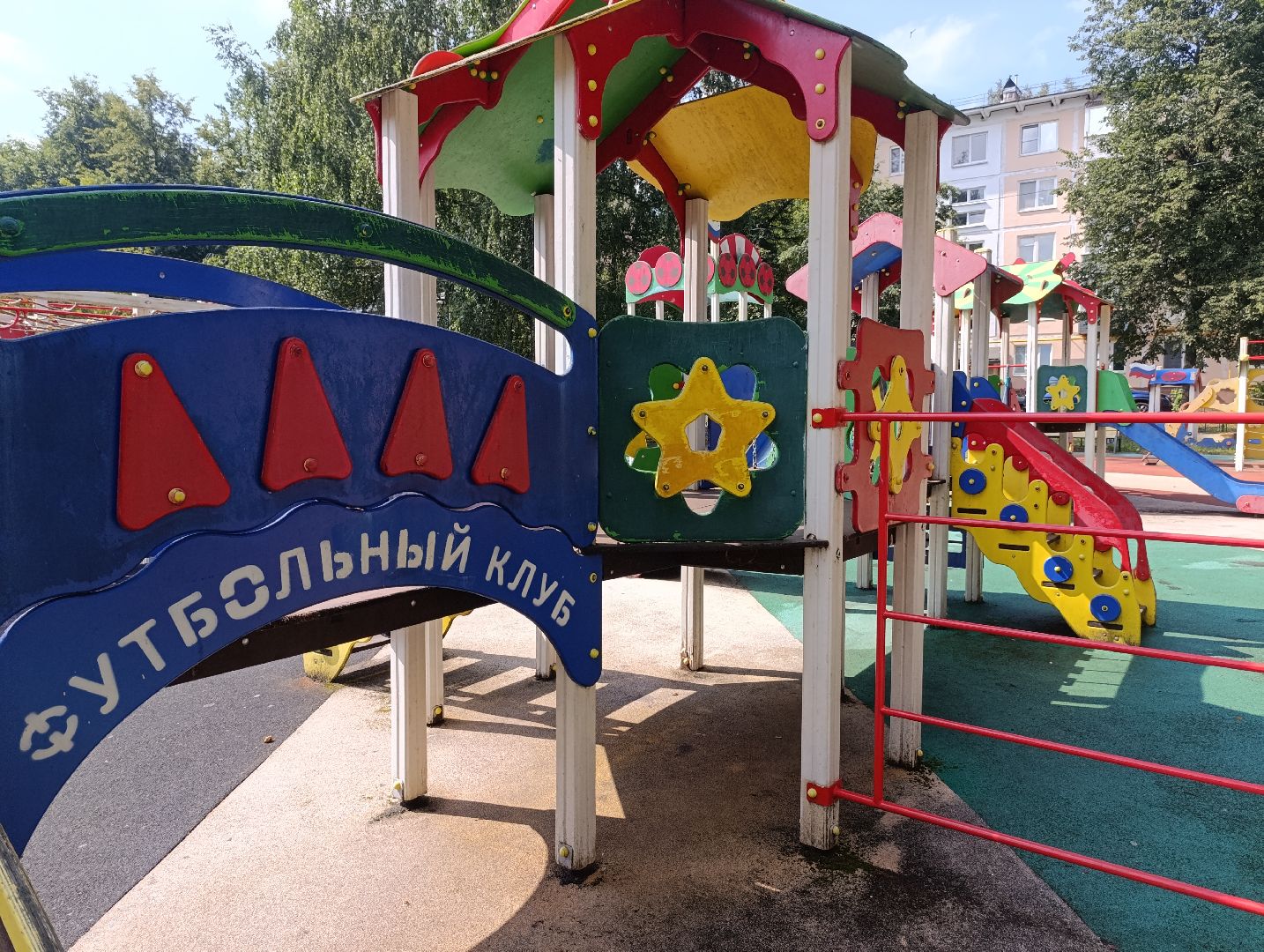 Бронницы, МБУ Благоустройство, Покраска детских игровых площадок, благоустройство 2024,