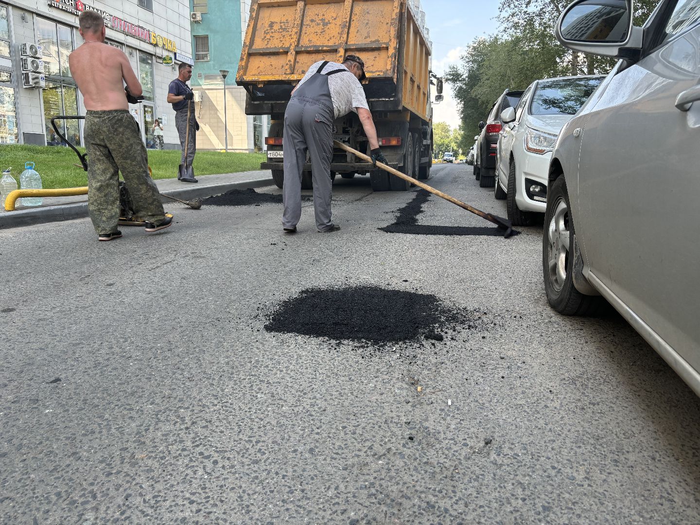 дороги, ямочный ремонт, ремонт дорог,