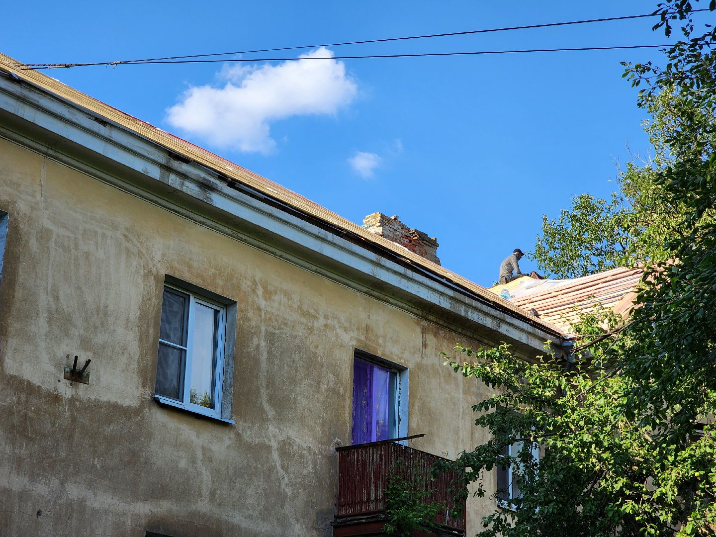 Чехов, улица Ильича, многоквартирный дом, капремонт кровли, реконструкция крыши, благоустройство,