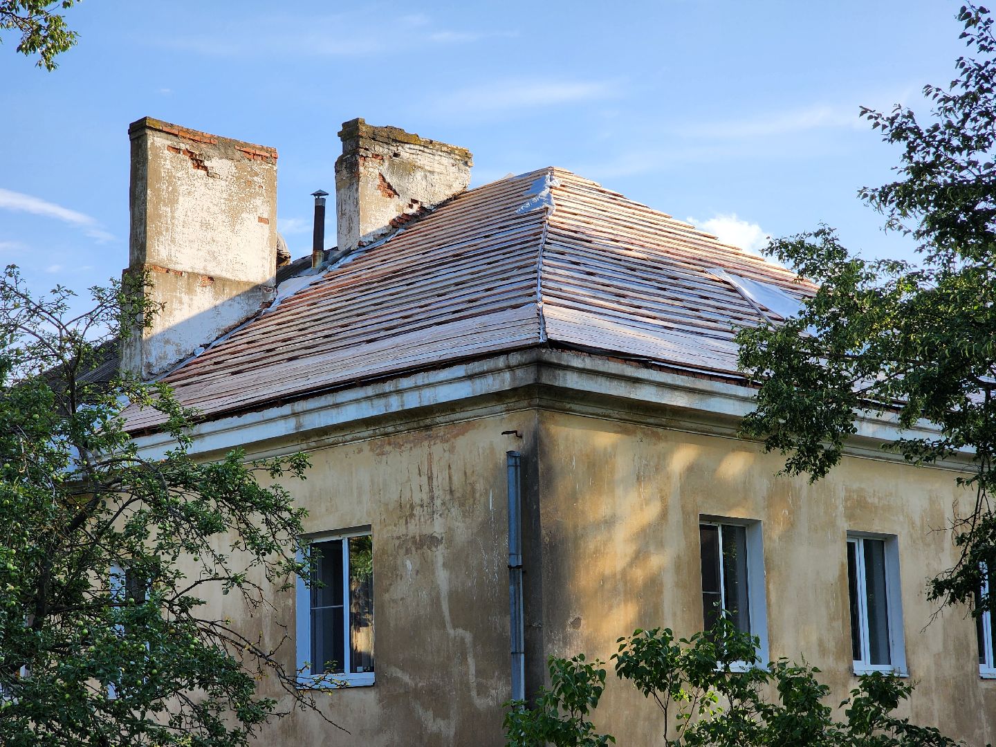 Чехов, улица Ильича, многоквартирный дом, капремонт кровли, реконструкция крыши, благоустройство,