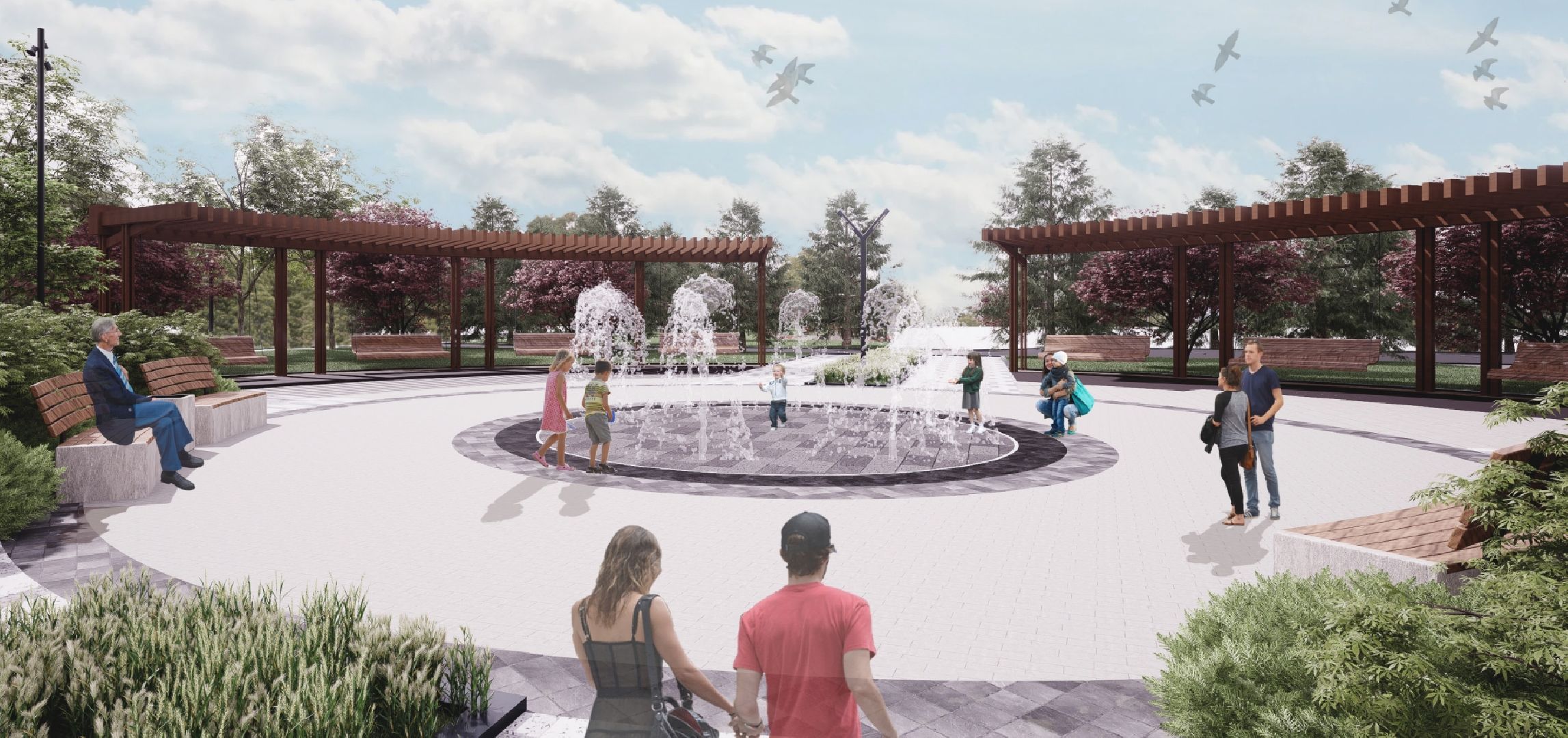 благоустройство, Большая Шатура, Рошаль, СКЦ Рошаль, спортивно-культурный центр,