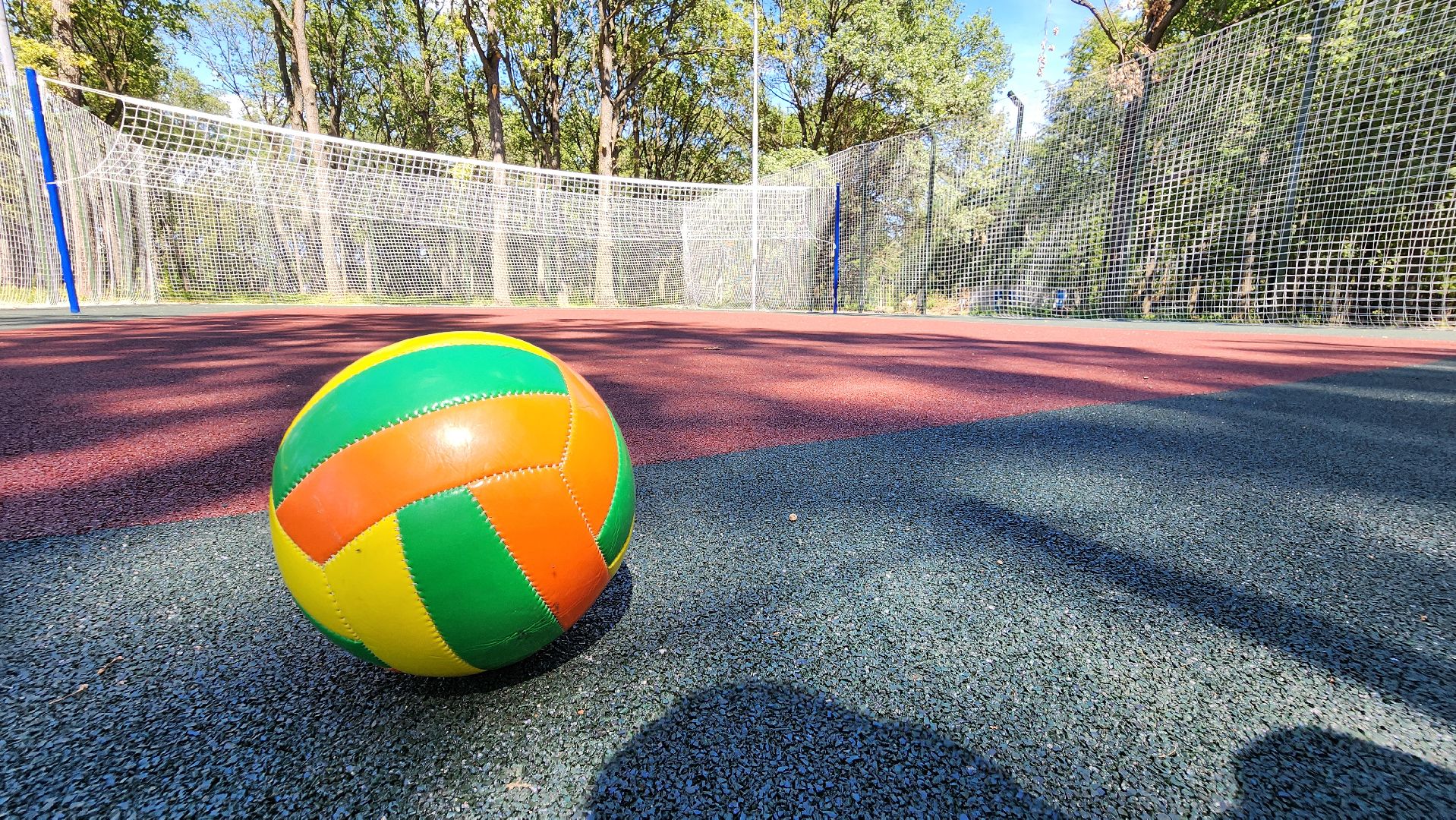 кашира, ожерелье, парк дубовая роща, волейбол, спортивная площадка, благоустройство, безопасное покрытие,