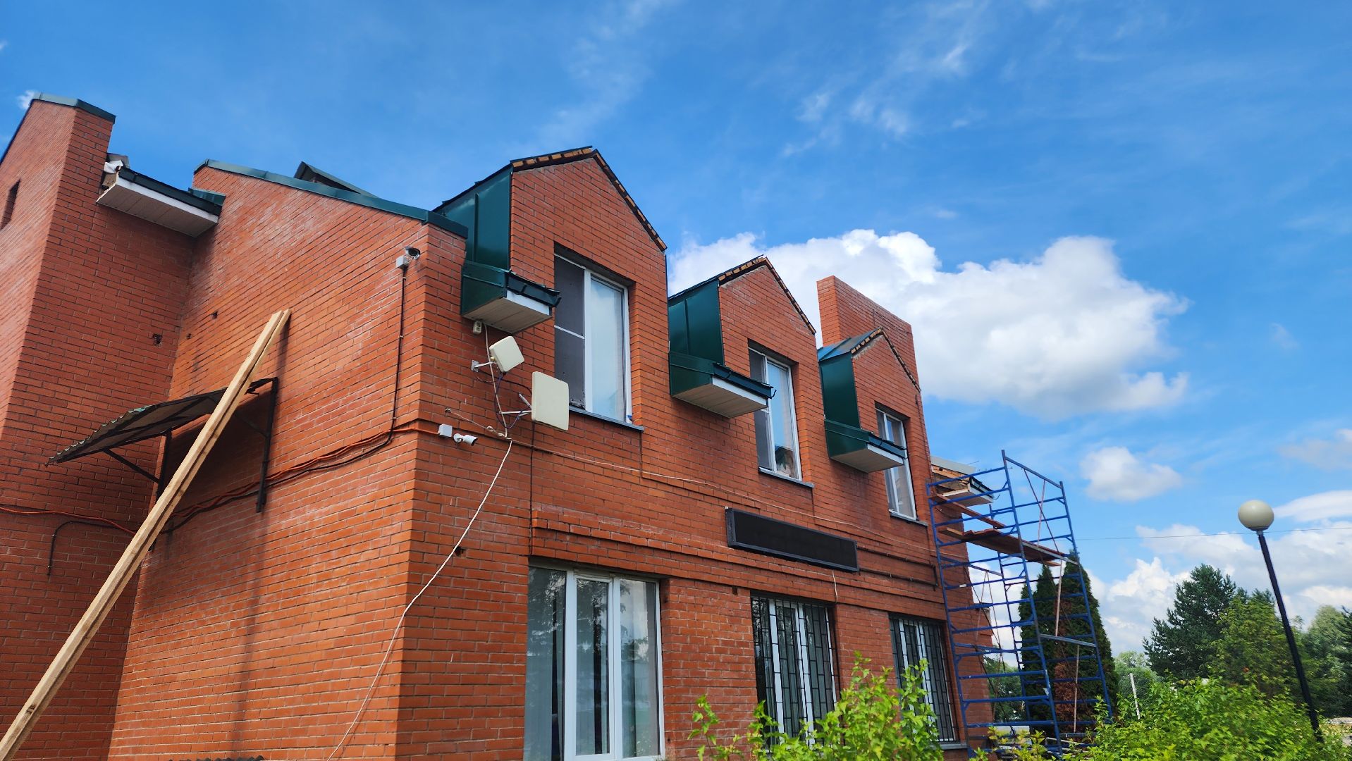 благоустройство, подмосквье, дом культуры, крыша,