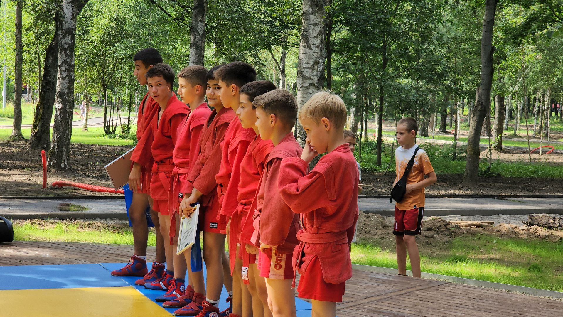 Самбо, Лобня, Малая сцена,самбо в парке,