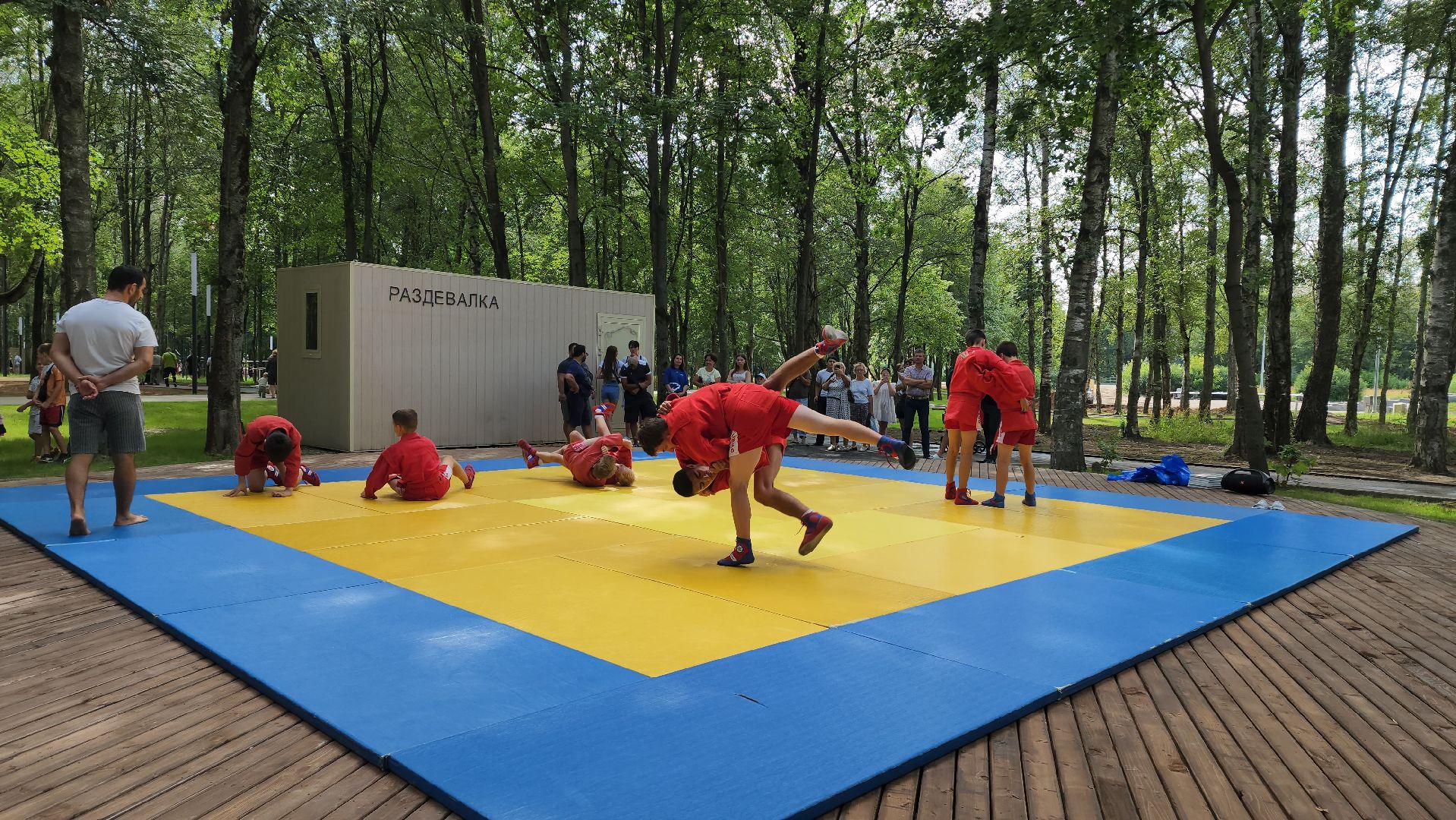 Самбо, Лобня, Малая сцена,самбо в парке,