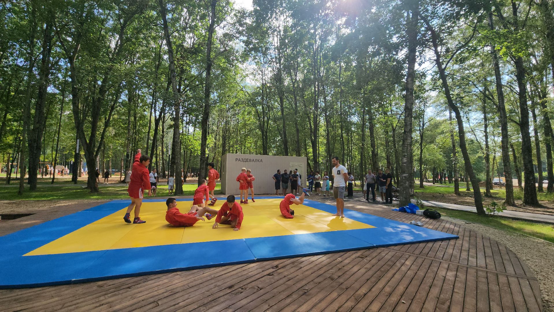 Самбо, Лобня, Малая сцена,самбо в парке,