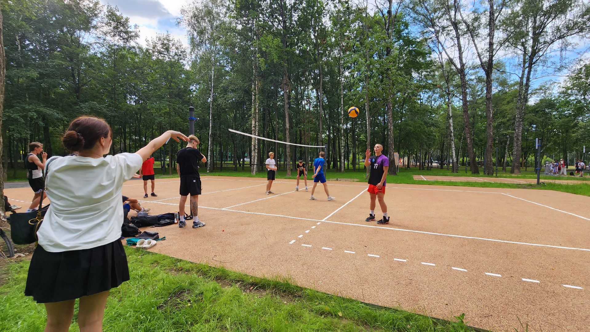 Волейбол, Центральный парк, Лобня,