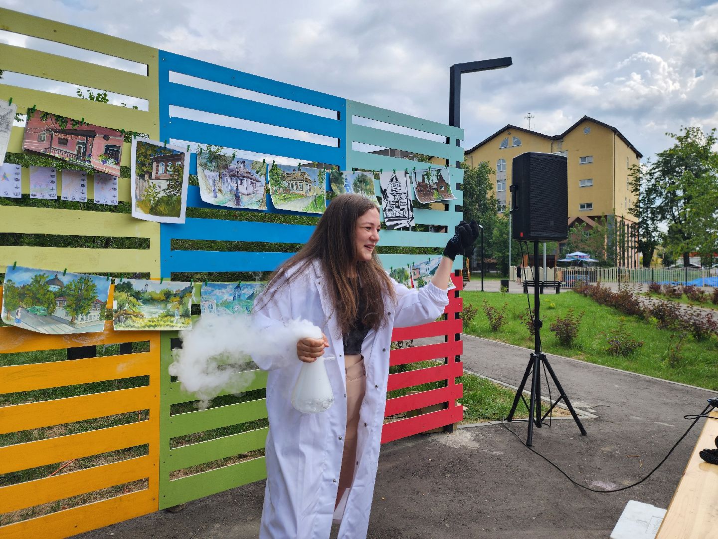 ногинск, парк, шоу сухого льда, общество, жители, дети, парки подмосковья, глуховский парк,