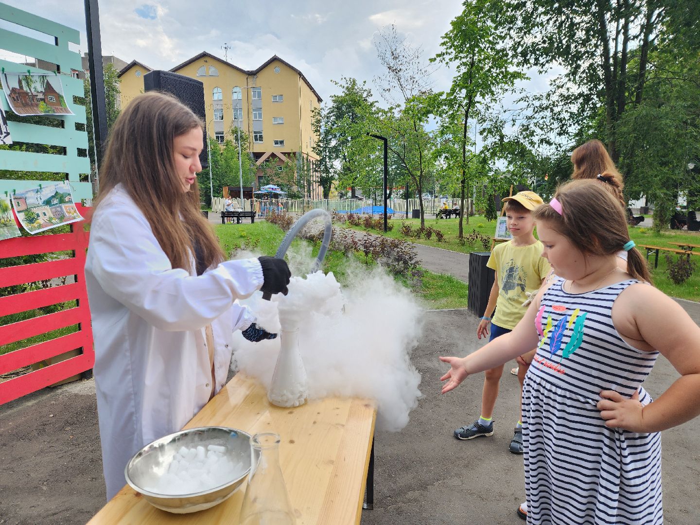 ногинск, парк, шоу сухого льда, общество, жители, дети, парки подмосковья, глуховский парк,
