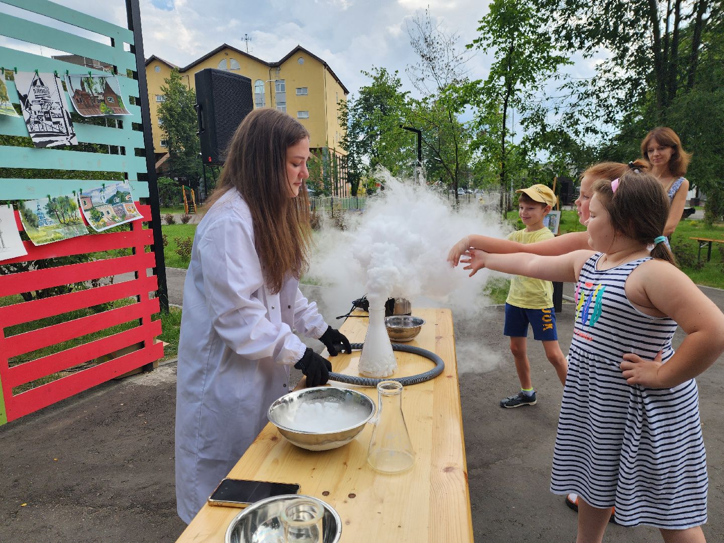 ногинск, парк, шоу сухого льда, общество, жители, дети, парки подмосковья, глуховский парк,