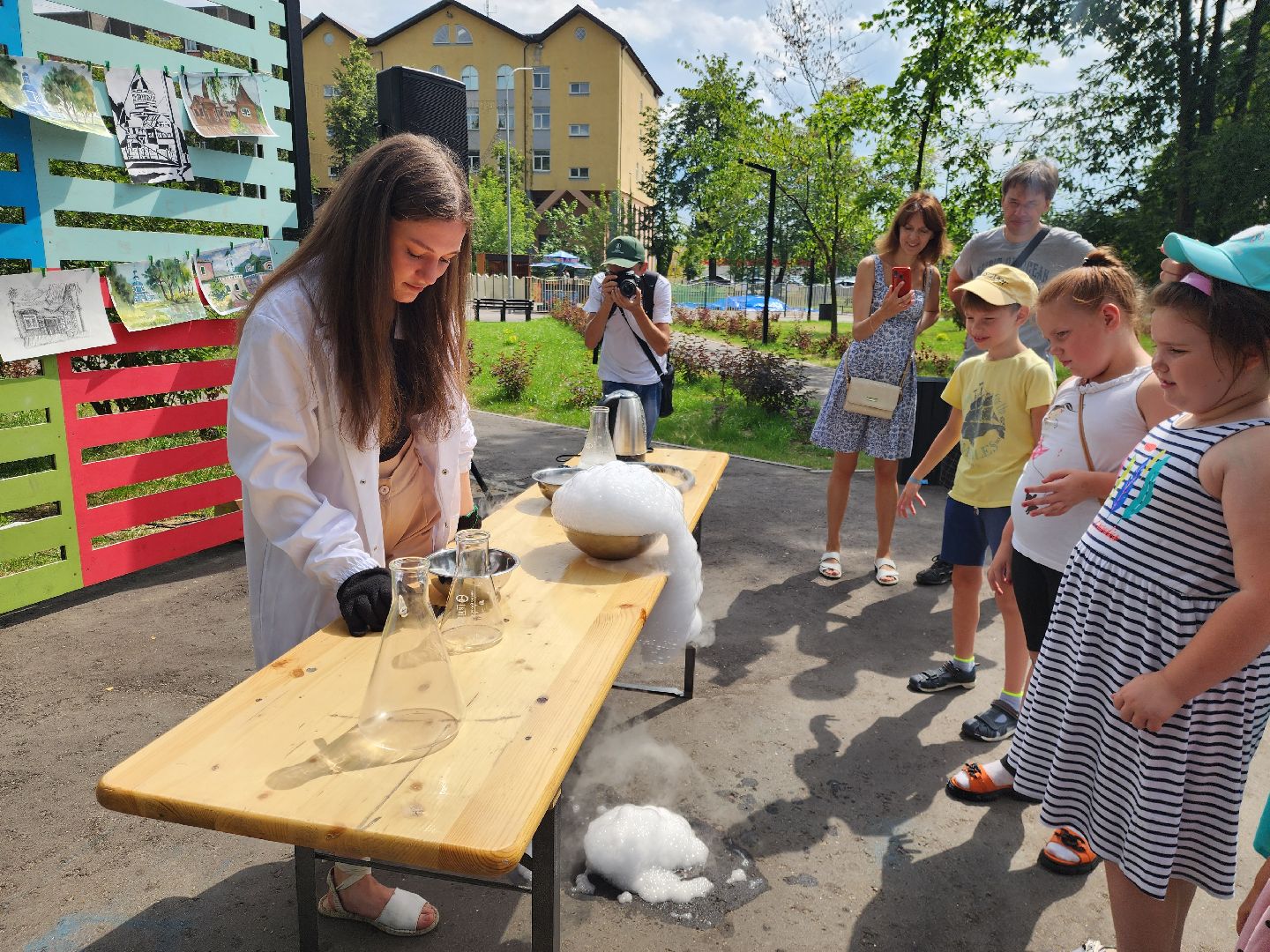 ногинск, парк, шоу сухого льда, общество, жители, дети, парки подмосковья, глуховский парк,