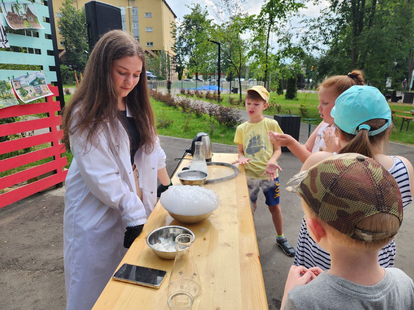 ногинск, парк, шоу сухого льда, общество, жители, дети, парки подмосковья, глуховский парк,