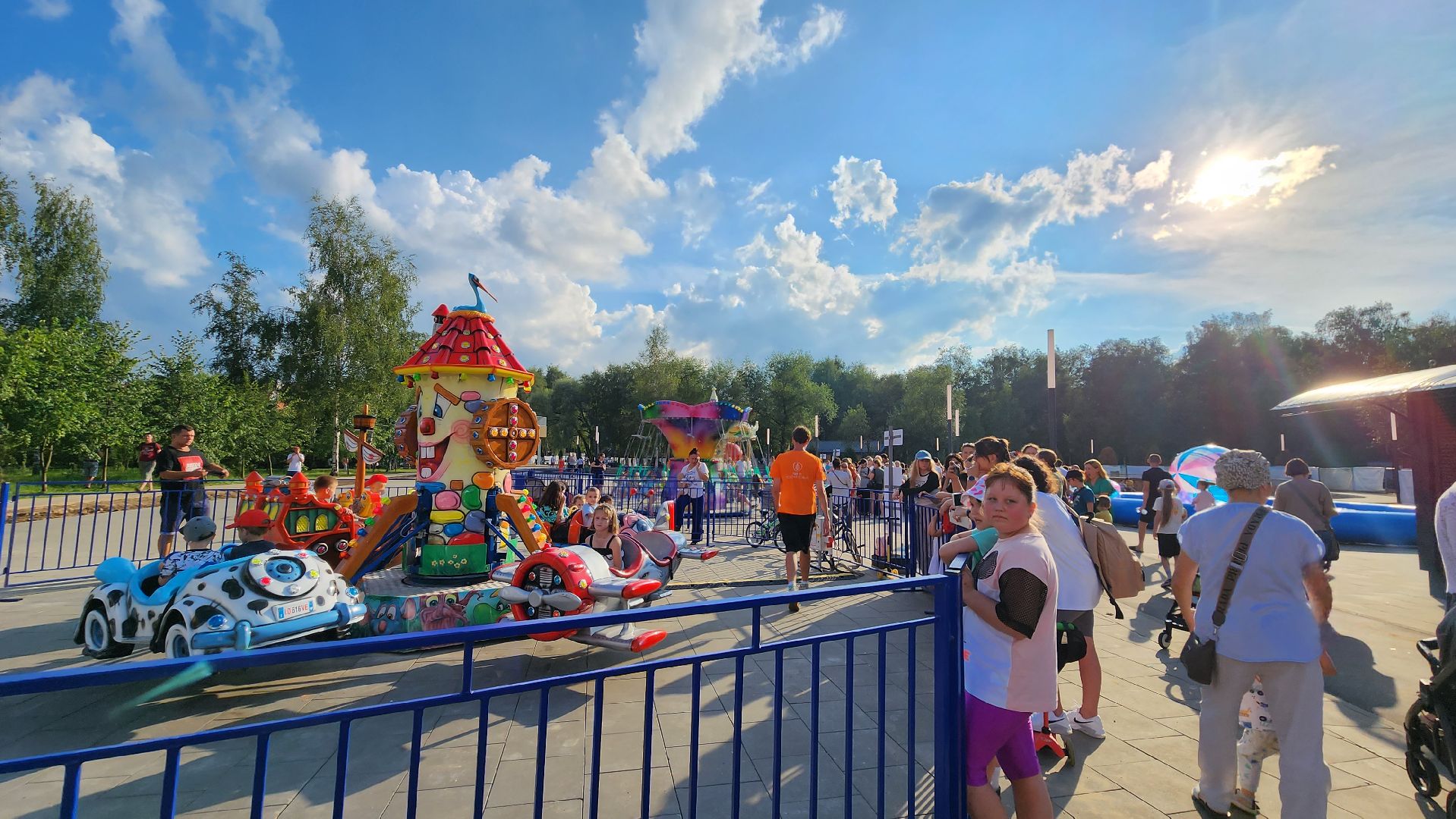 аттракционы, Парк, Лобня,