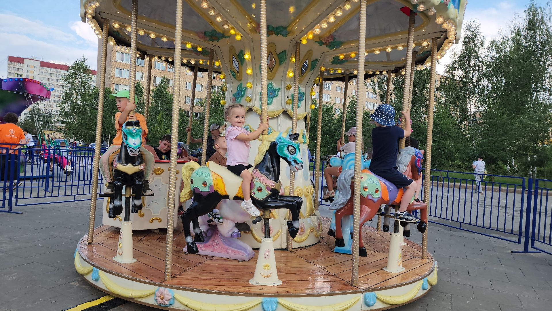 аттракционы, Парк, Лобня,