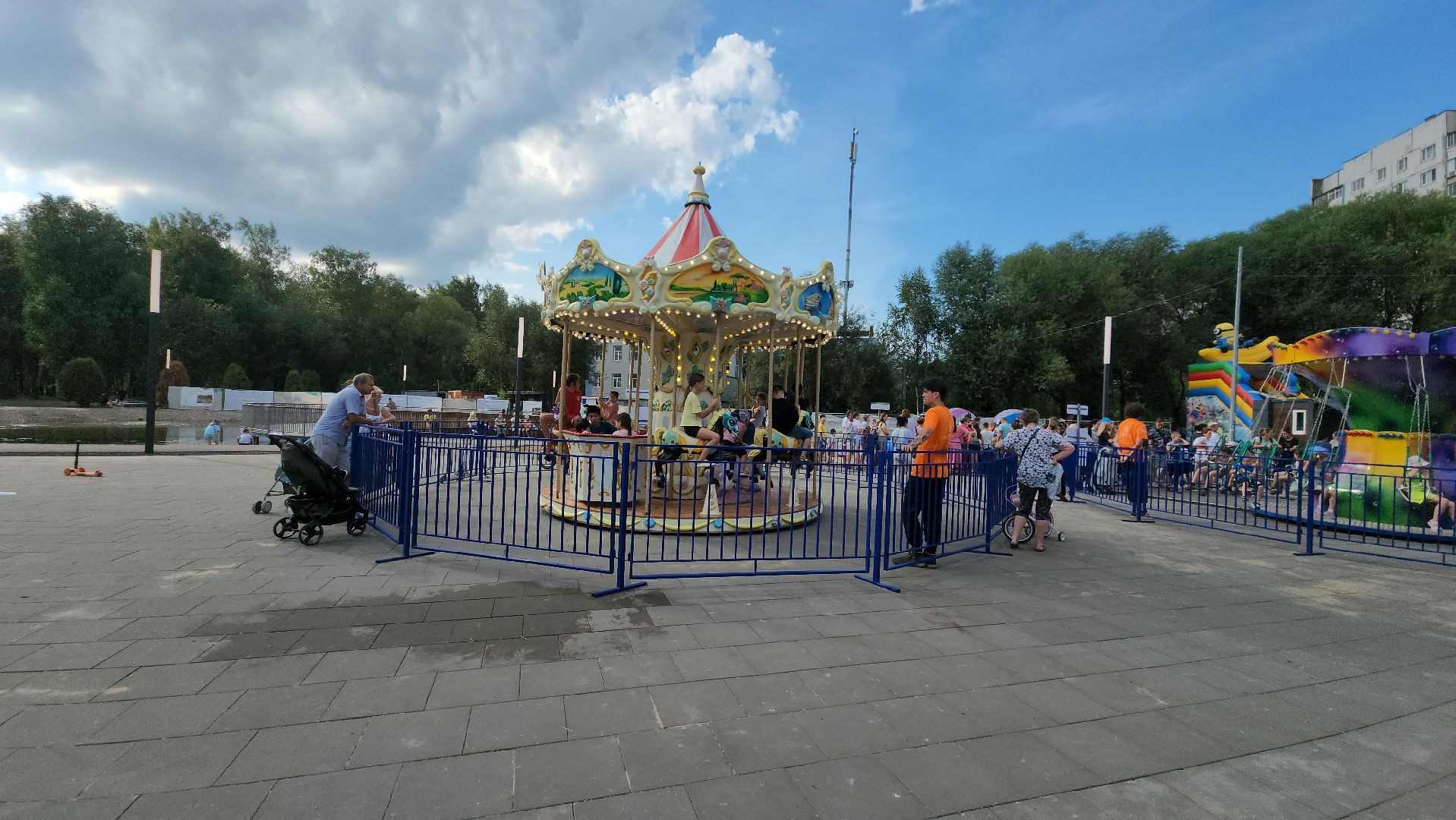 аттракционы, Парк, Лобня,