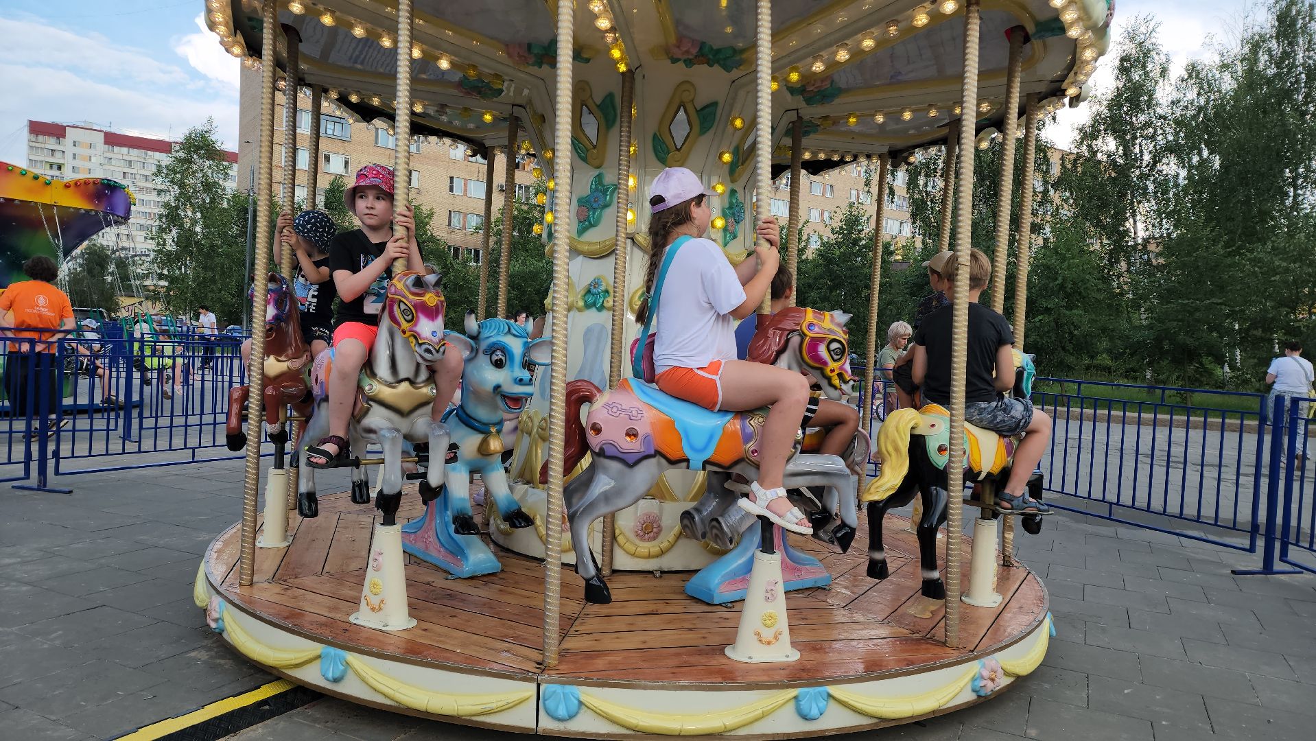 аттракционы, Парк, Лобня,