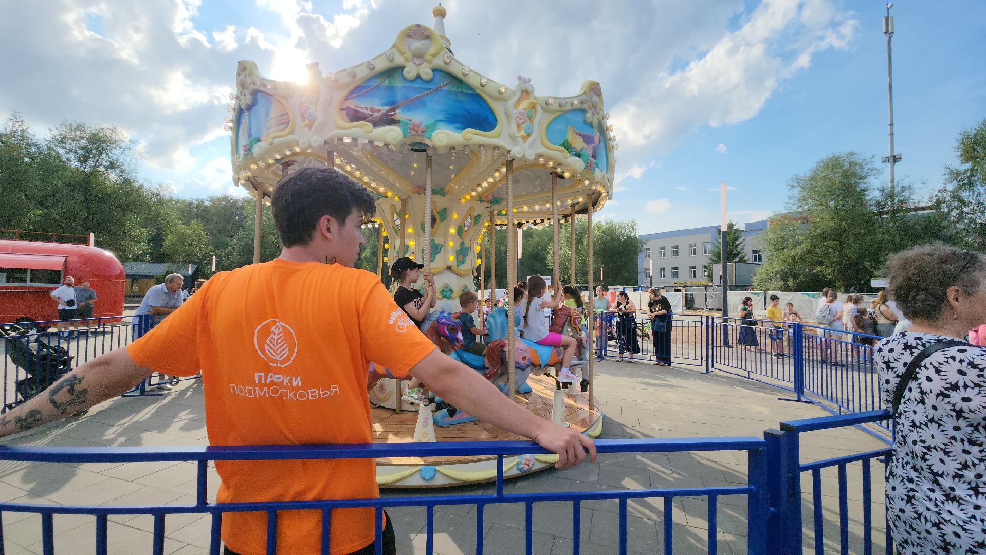 аттракционы, Парк, Лобня,