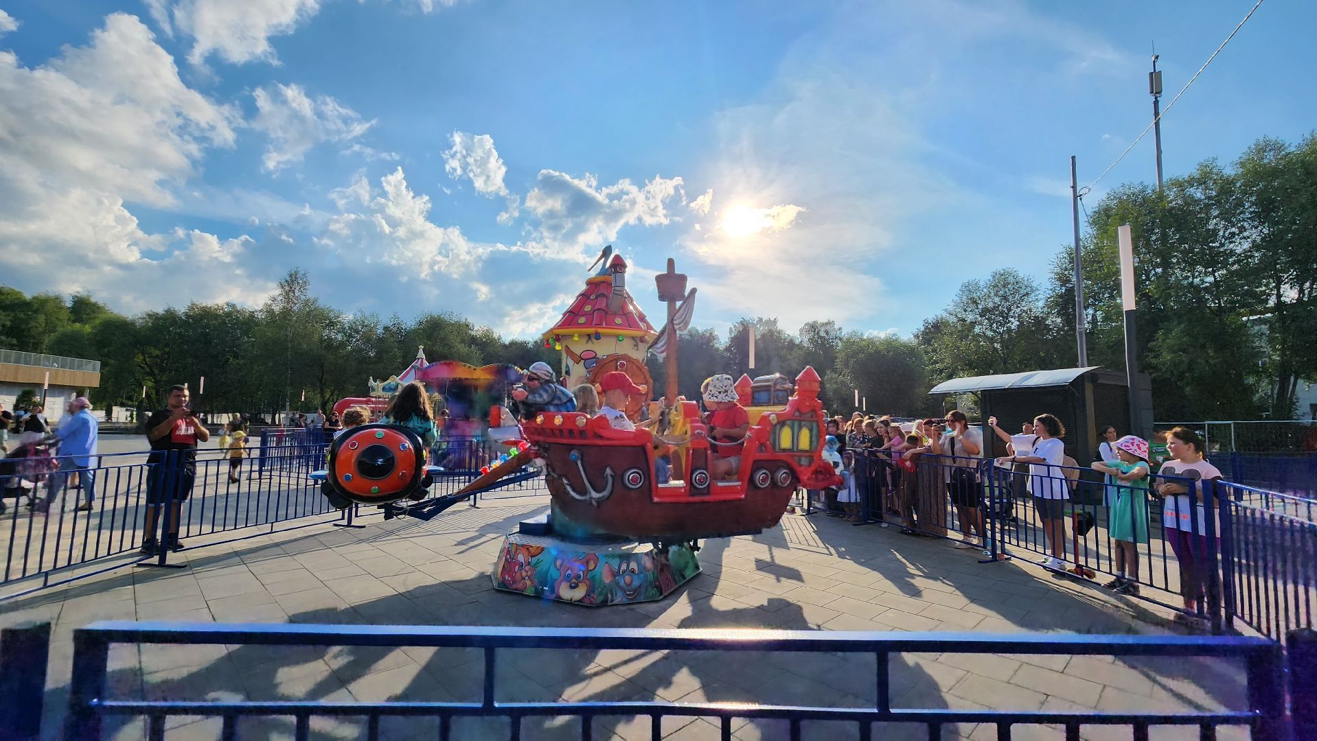 аттракционы, Парк, Лобня,