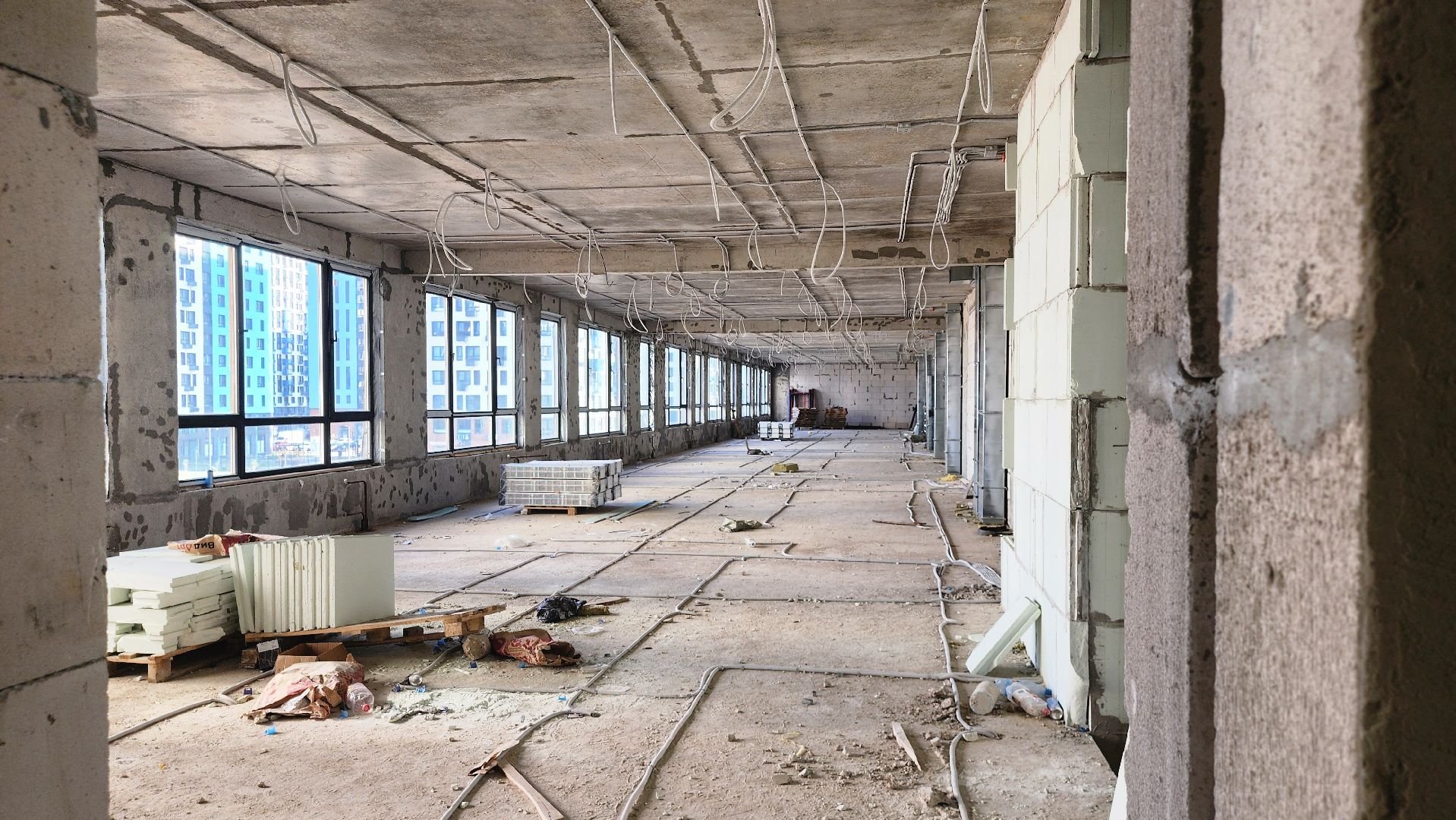 Новая школа, Прибрежный парк, Строительство, Домодедово,