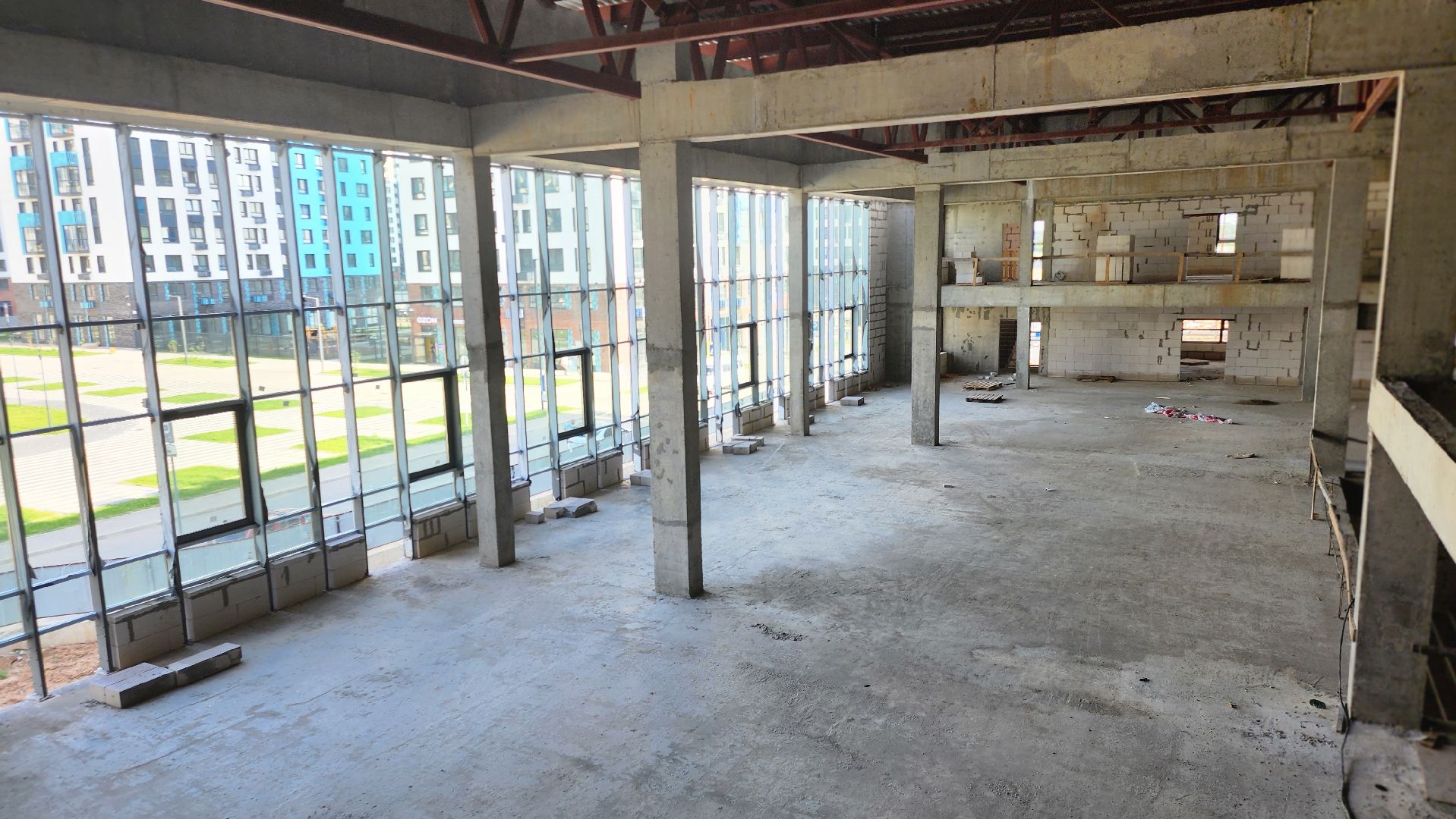 Новая школа, Прибрежный парк, Строительство, Домодедово,