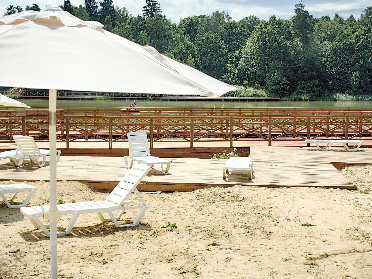 пляжная зона, шезлонг, усадьба гребнево, отдых, щёлково,
