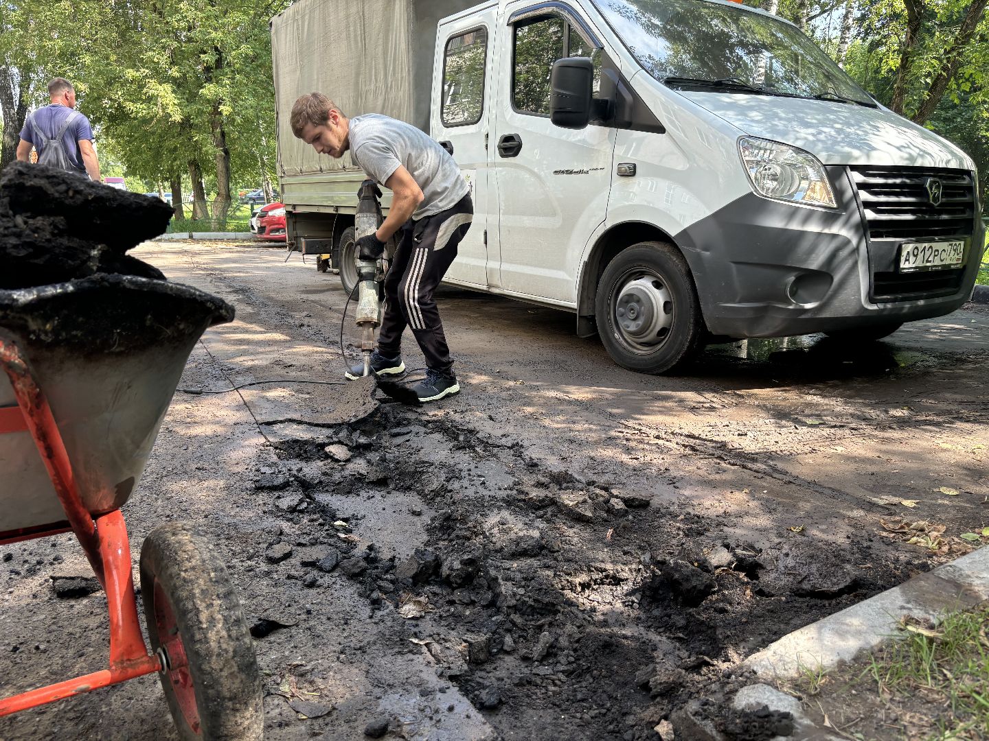 ремонт дорог, мбу благоустройство, ямочный ремонт,