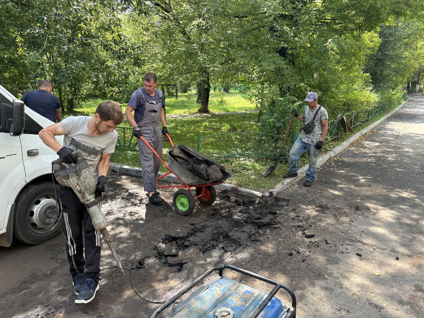 ремонт дорог, мбу благоустройство, ямочный ремонт,