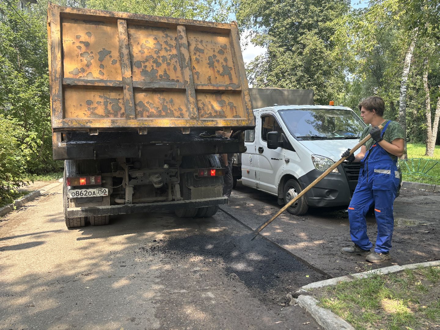 ремонт дорог, мбу благоустройство, ямочный ремонт,