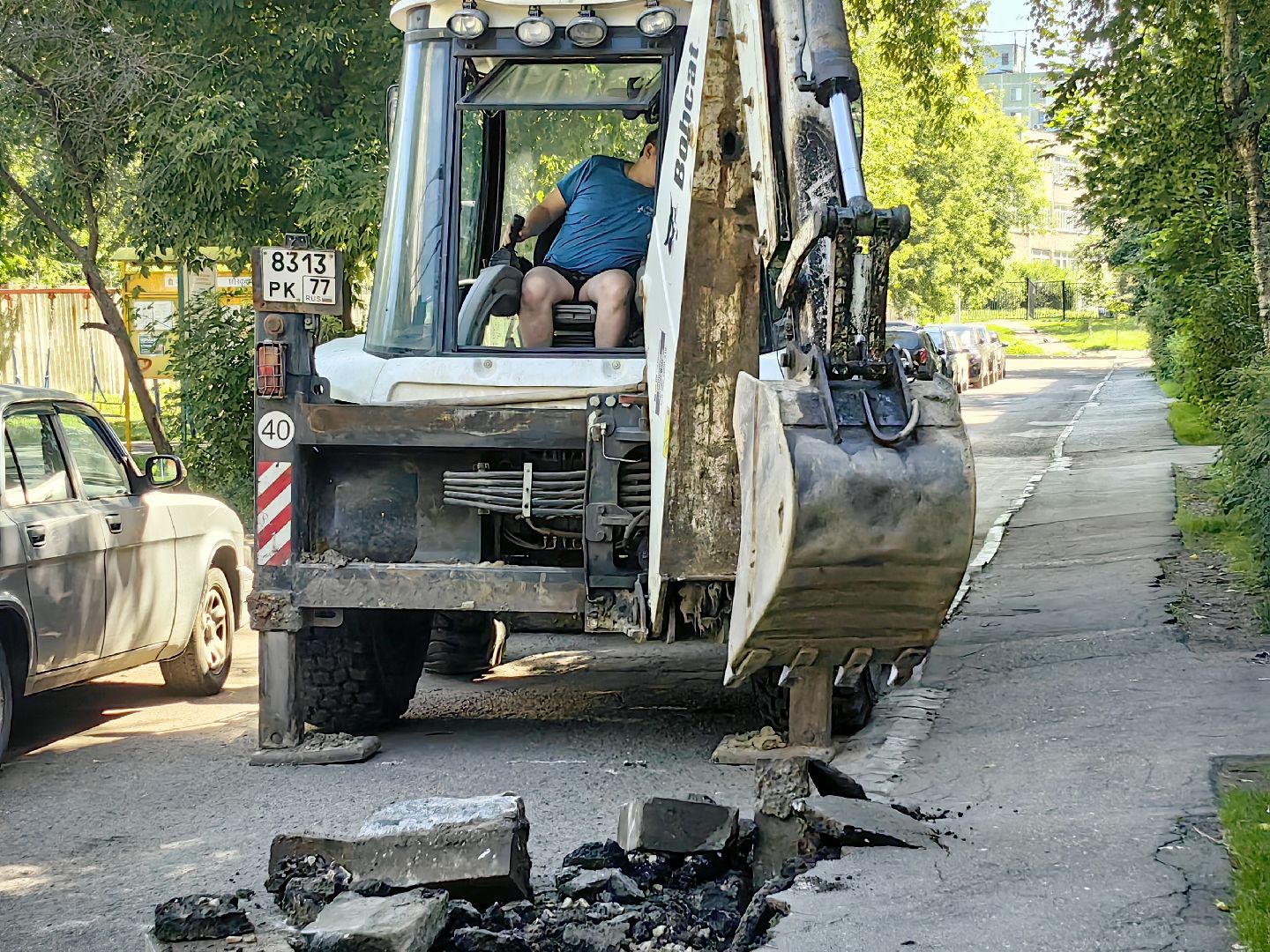 благоустройство, тротуар, бордюр, парковка, щёлково,