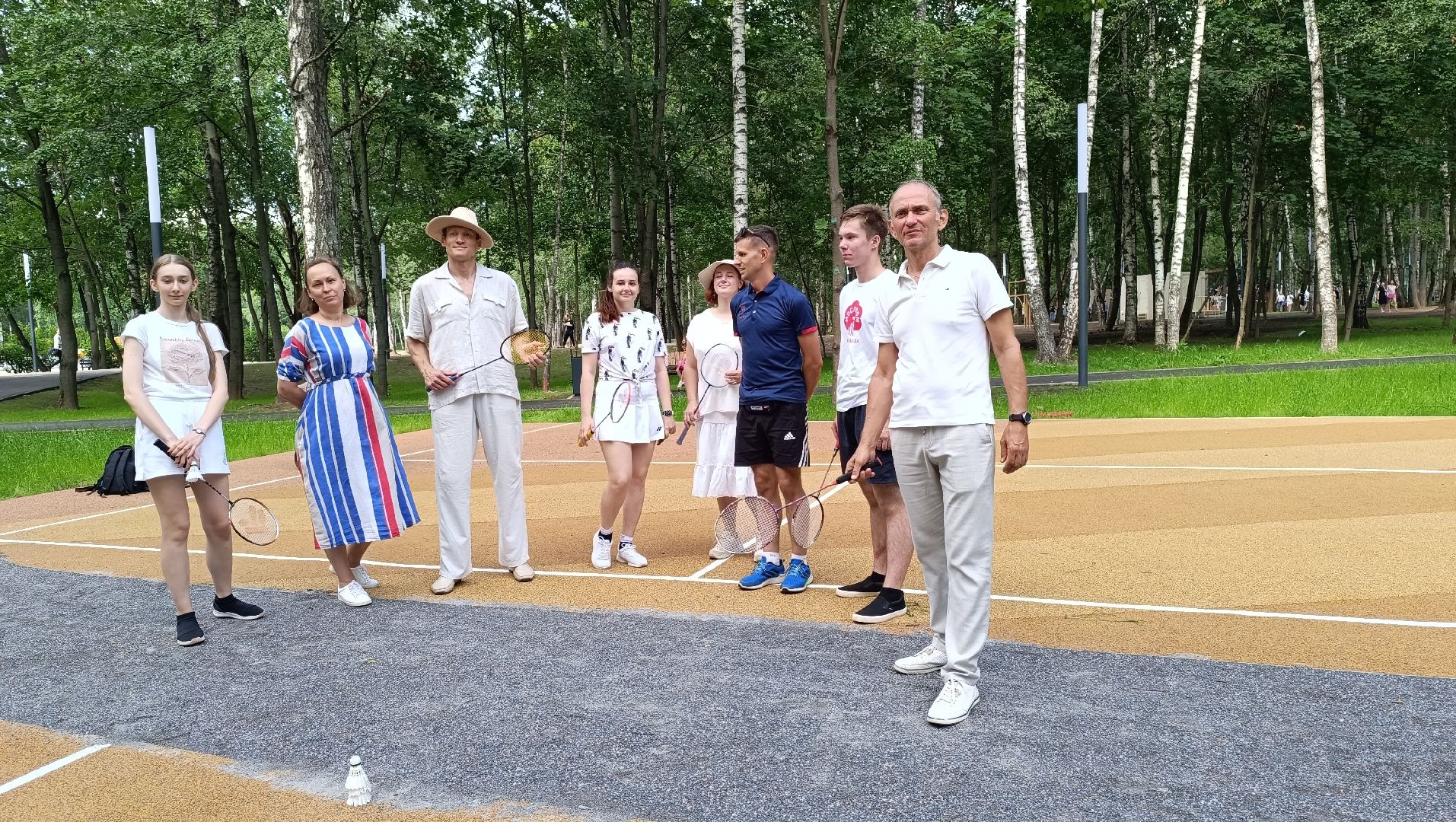 бадминтон, лобня, парк,