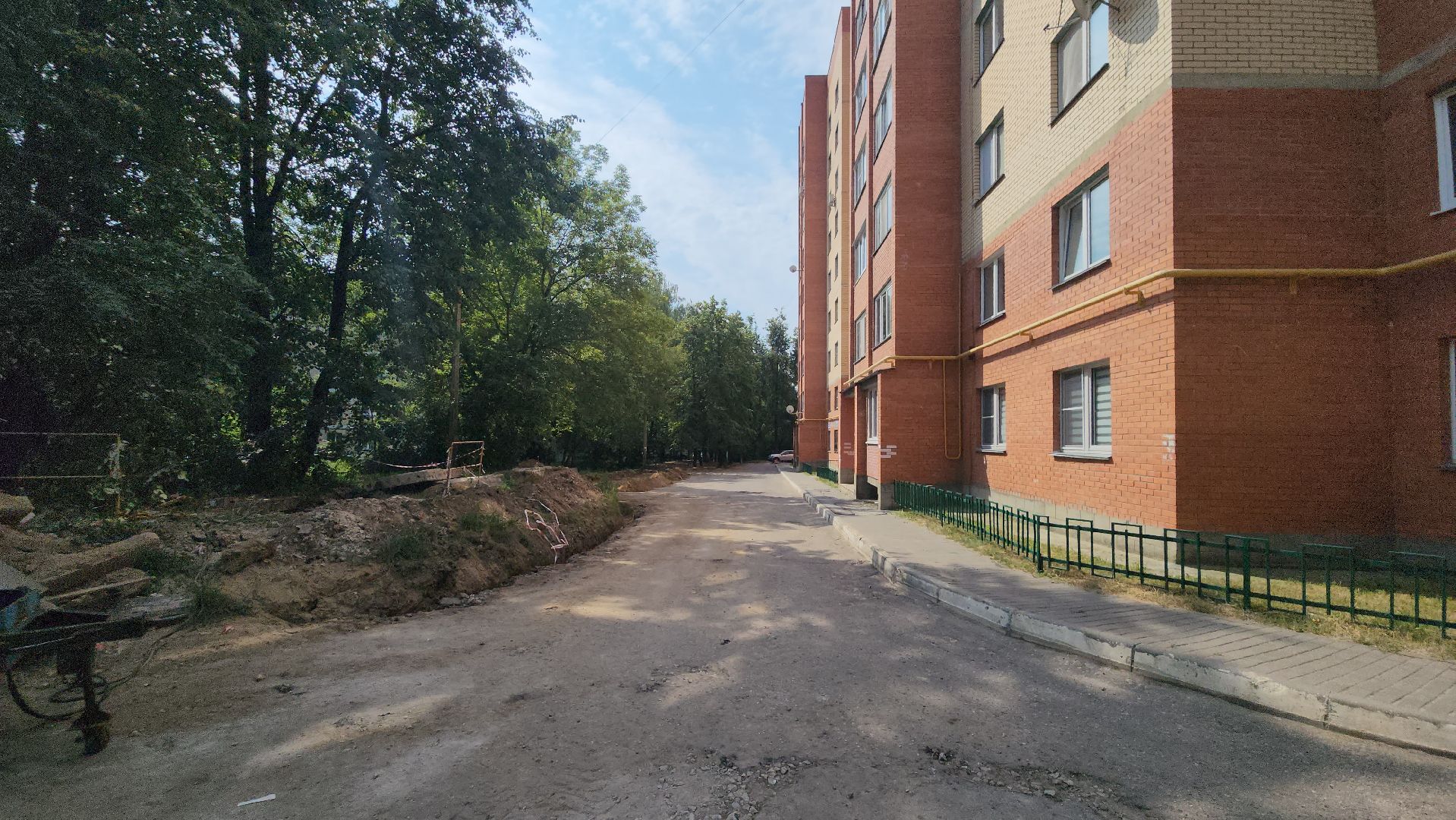 егорьевск, 1 микрорайон, благоуйстройство, парковка, стоянка, асфальт, дорога,