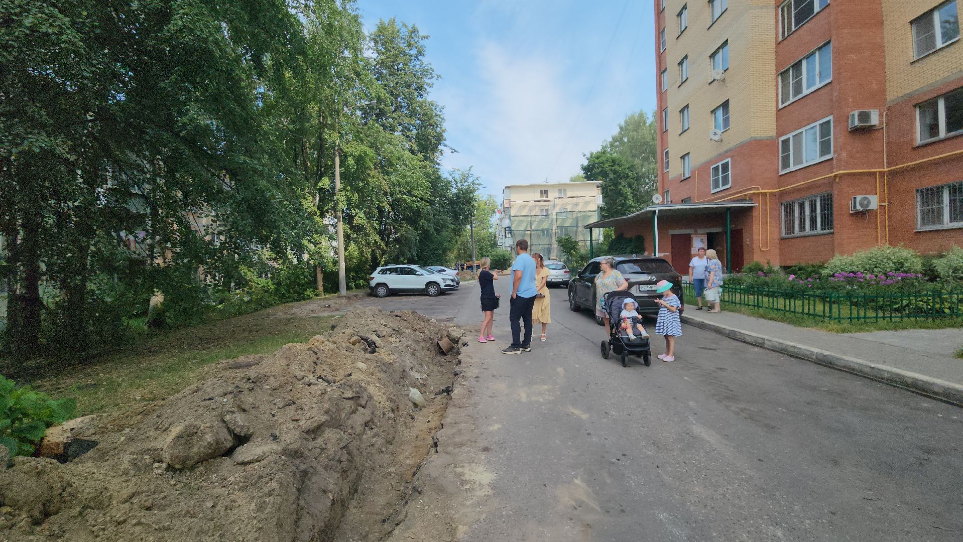 егорьевск, 1 микрорайон, благоуйстройство, парковка, стоянка, асфальт, дорога,
