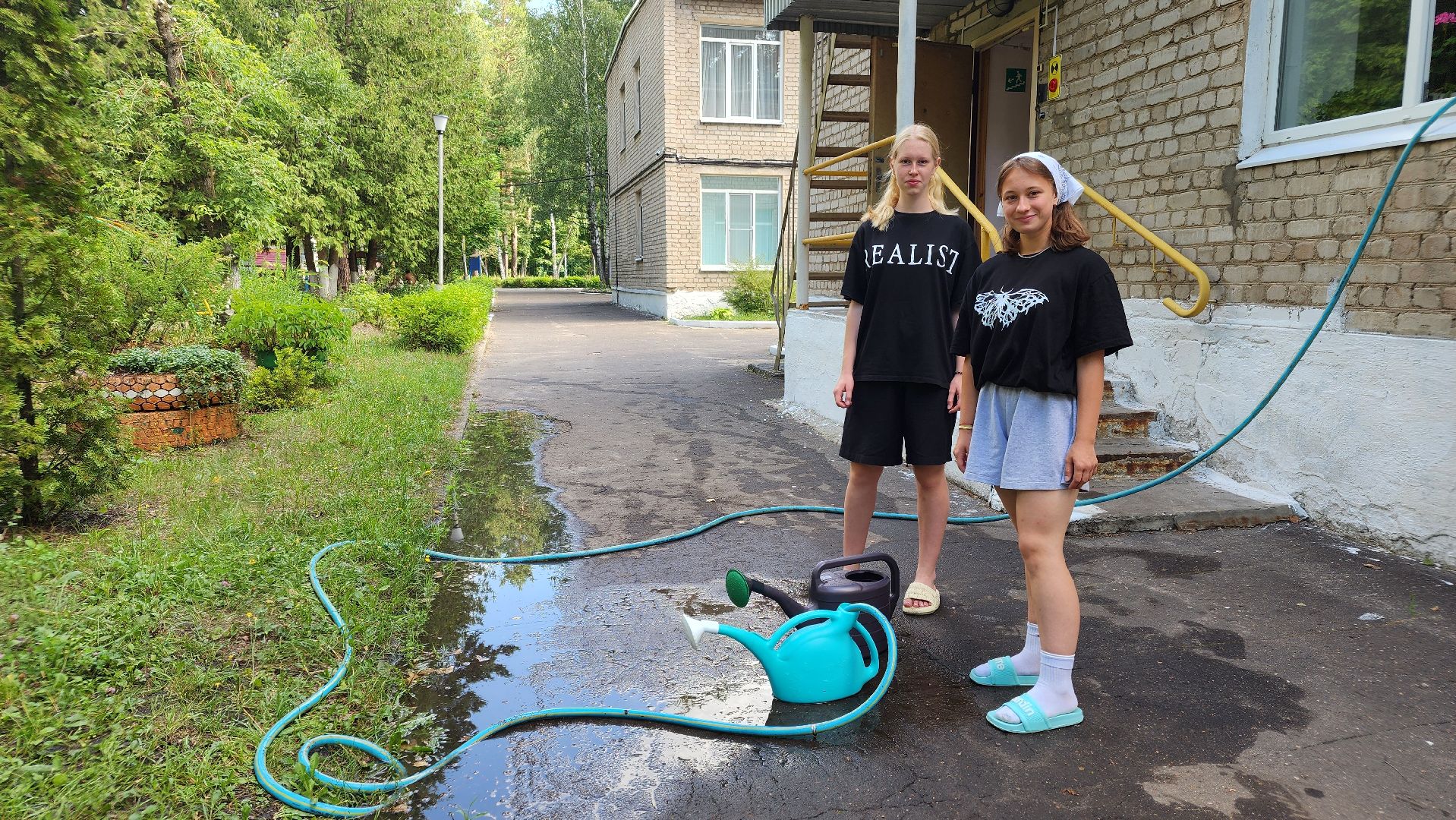 протвино, реабилитационный центр, подростки, трудовое лето, благоустройство,