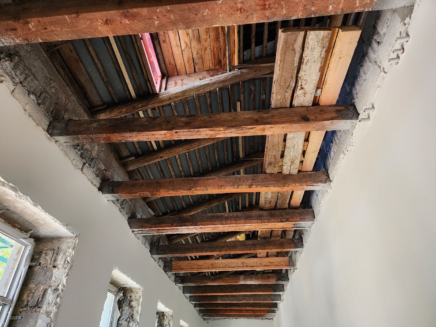 Дубна, Капитальный ремонт, строительство, Ремонт школы, Монтаж кровли,