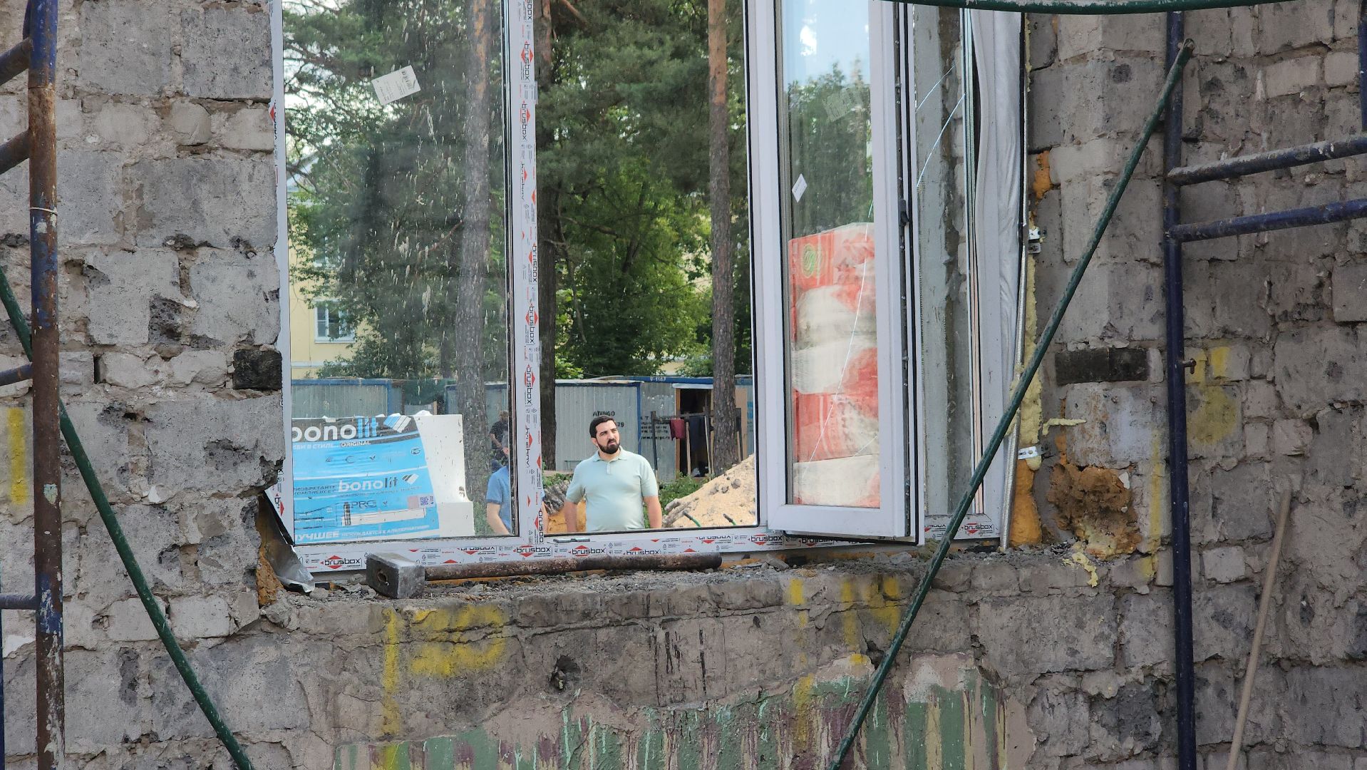 Дубна, Капитальный ремонт, строительство, Ремонт школы, Монтаж кровли,