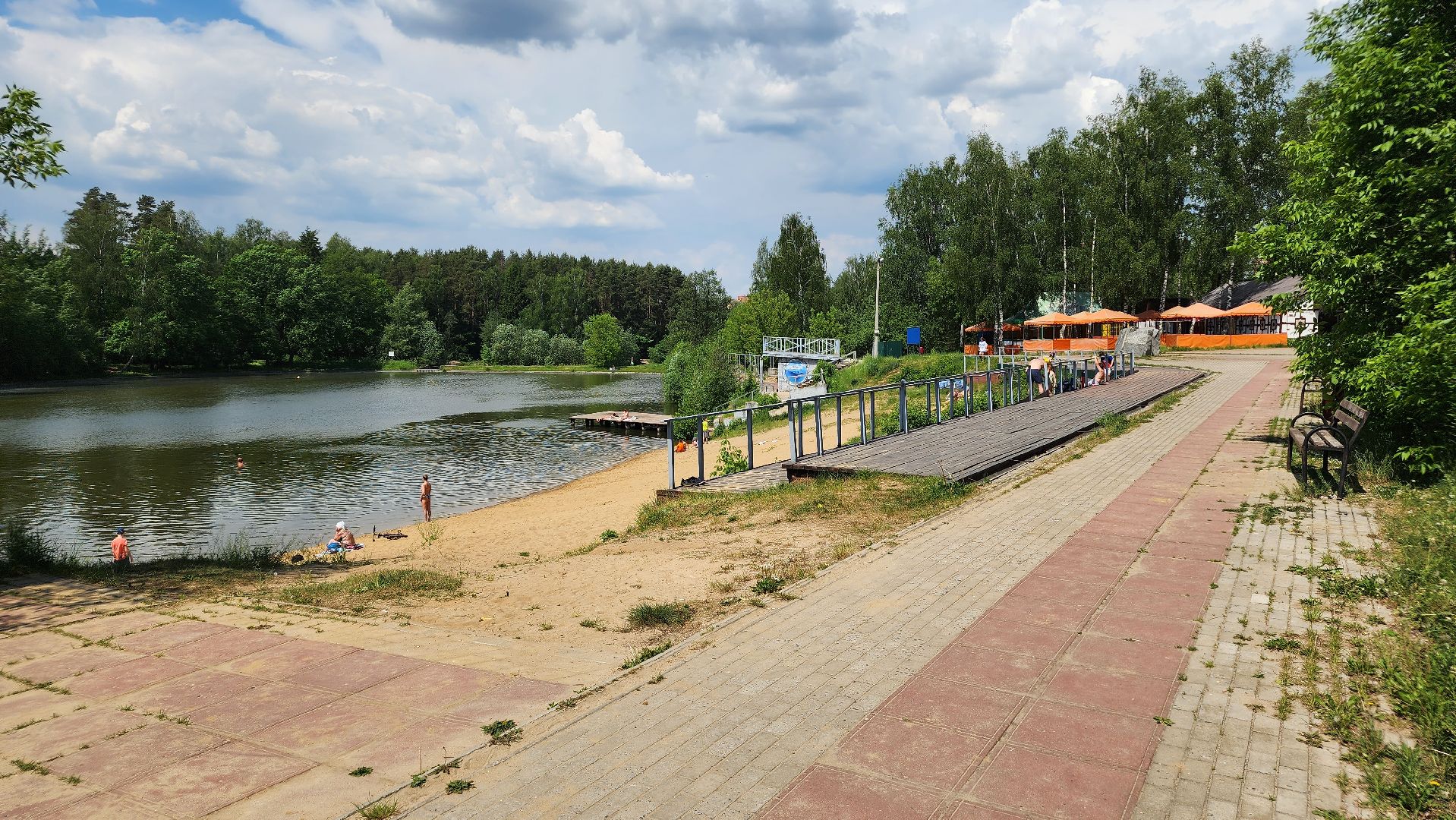 благоустройство, благоустройство набережной, комфортная городская среда, нацпроект, Лосино-Петровский,