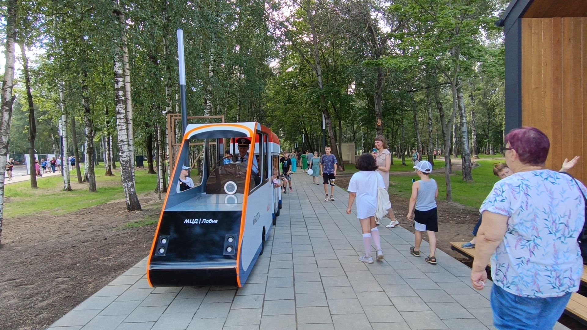 парк, поезд, мцд-1, лобня,