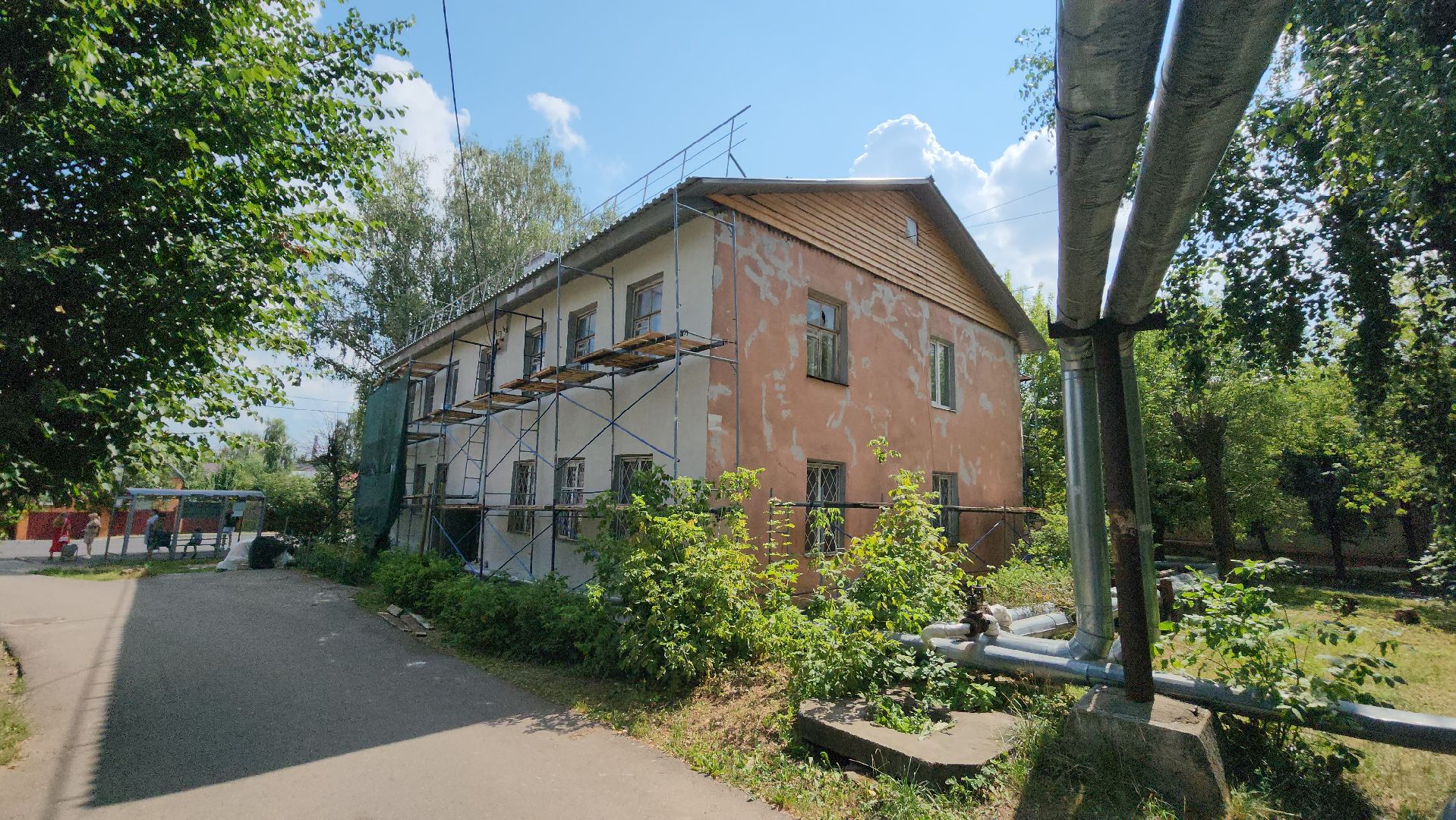 серпухов, улица калинина, ремонт фасада, капитальный ремонт многоквартирных домов, жкх,