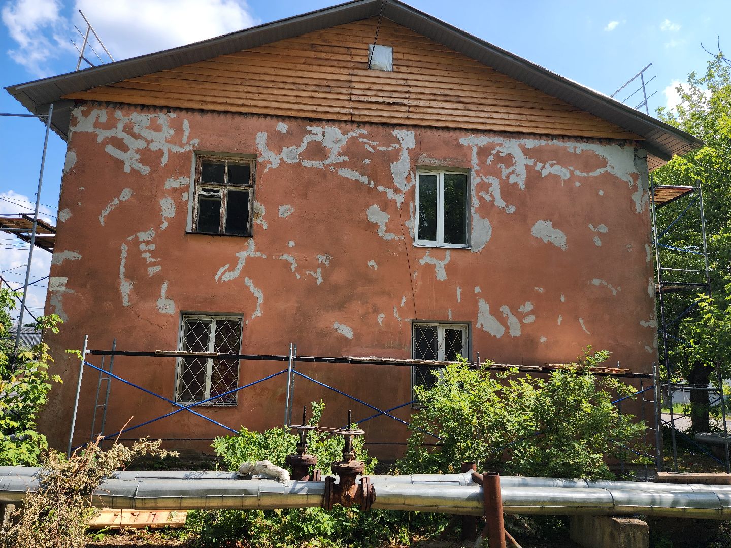 серпухов, улица калинина, ремонт фасада, капитальный ремонт многоквартирных домов, жкх,