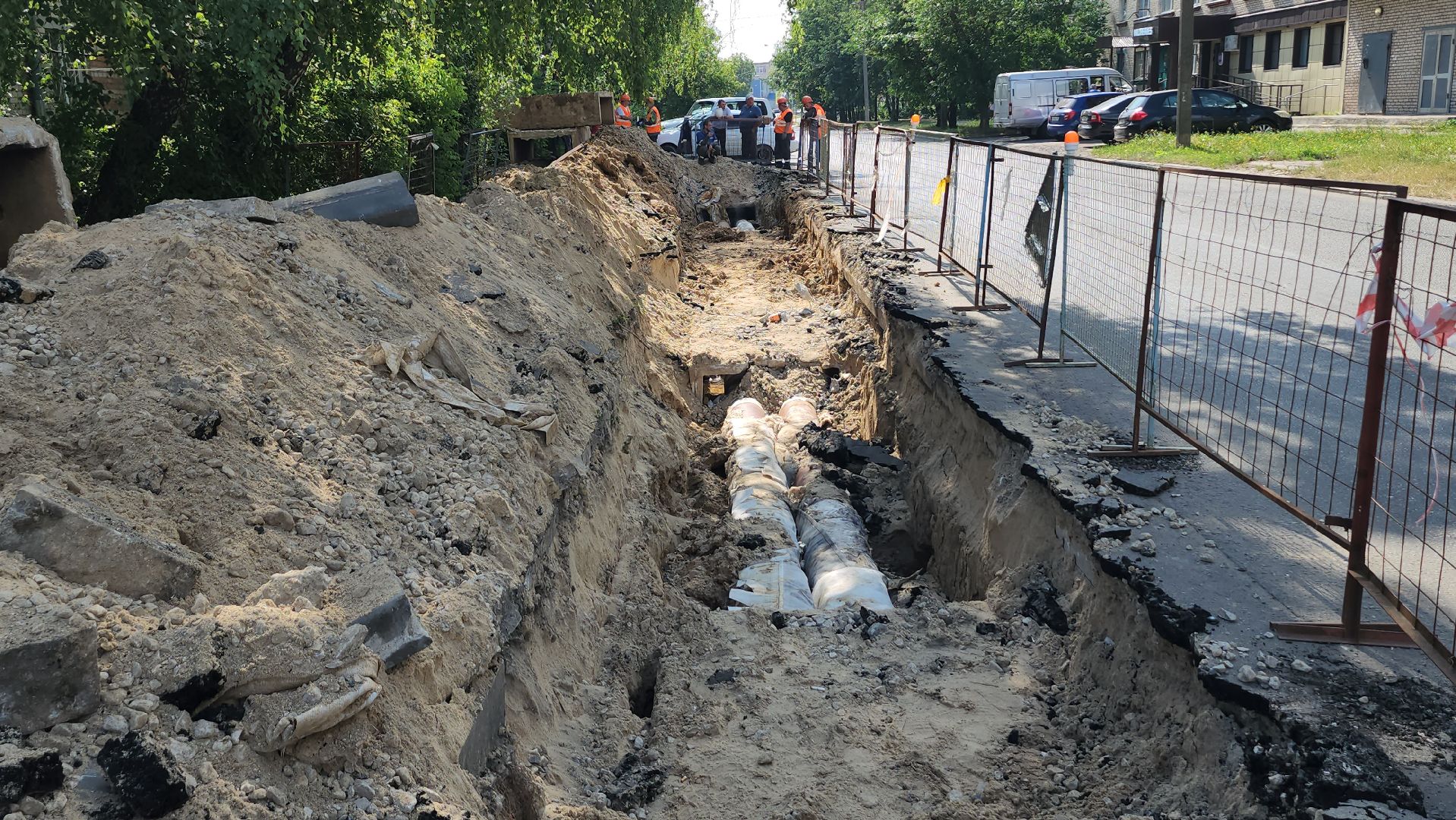 серпухов, Газпромэнерго МО, шурфовка, подземные коммуникации, плановый ремонт, улица российская,