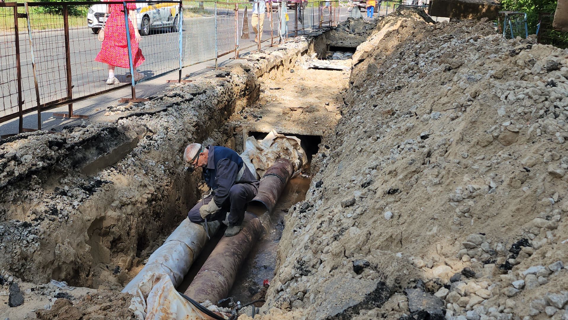 серпухов, Газпромэнерго МО, шурфовка, подземные коммуникации, плановый ремонт, улица российская,