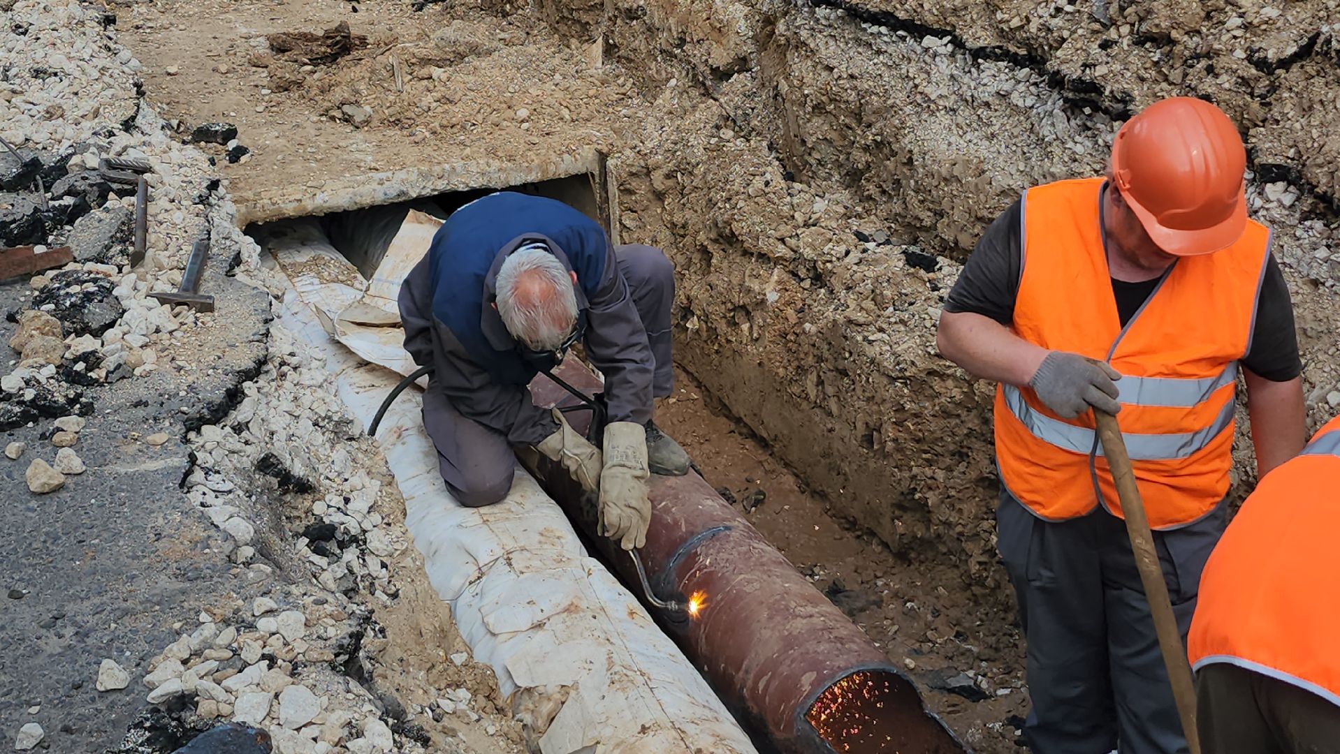 серпухов, Газпромэнерго МО, шурфовка, подземные коммуникации, плановый ремонт, улица российская,