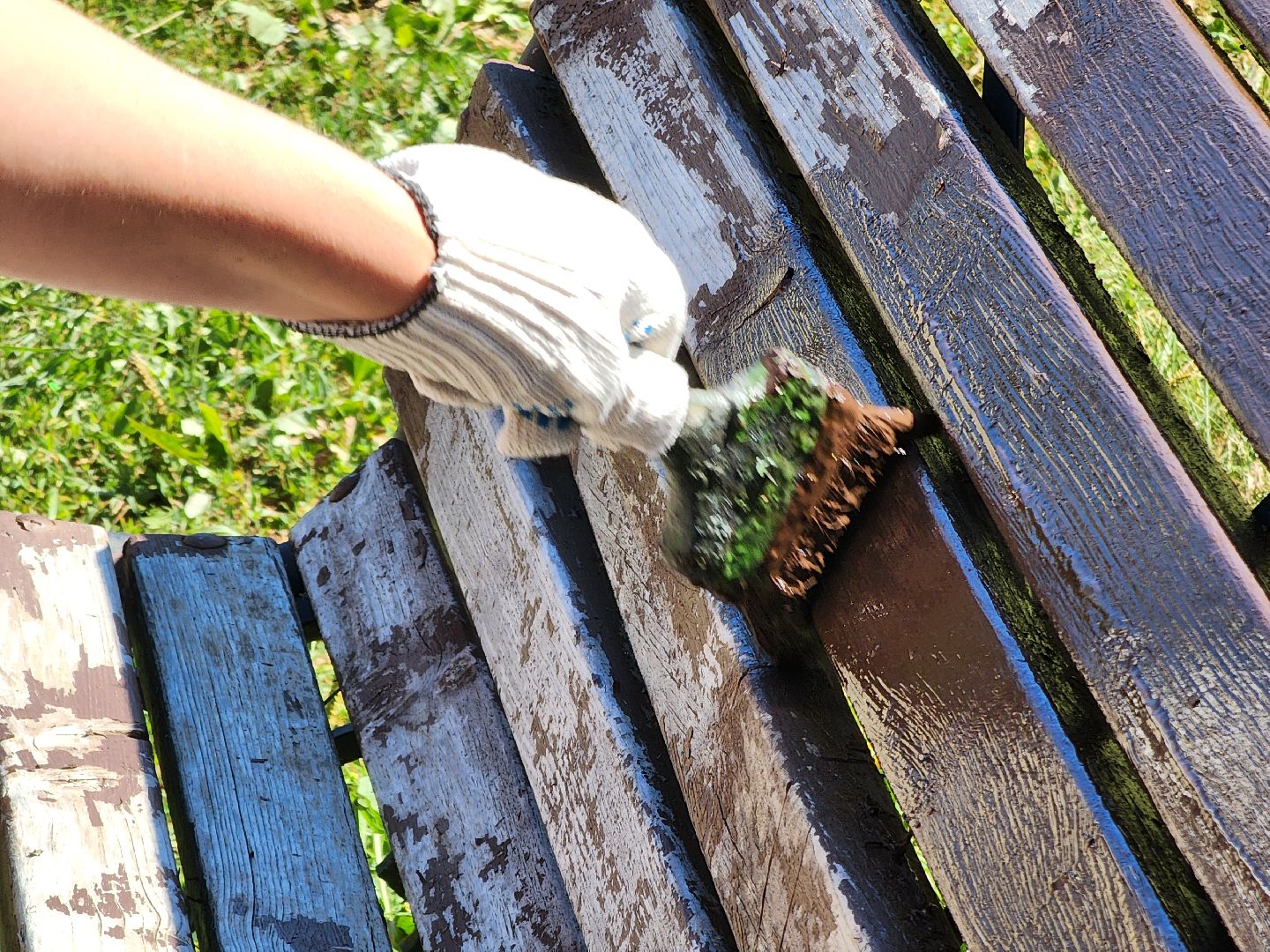 Дубна, Коммунальные службы, Благоустройство, Покраска лавочек, Починка лавочек,