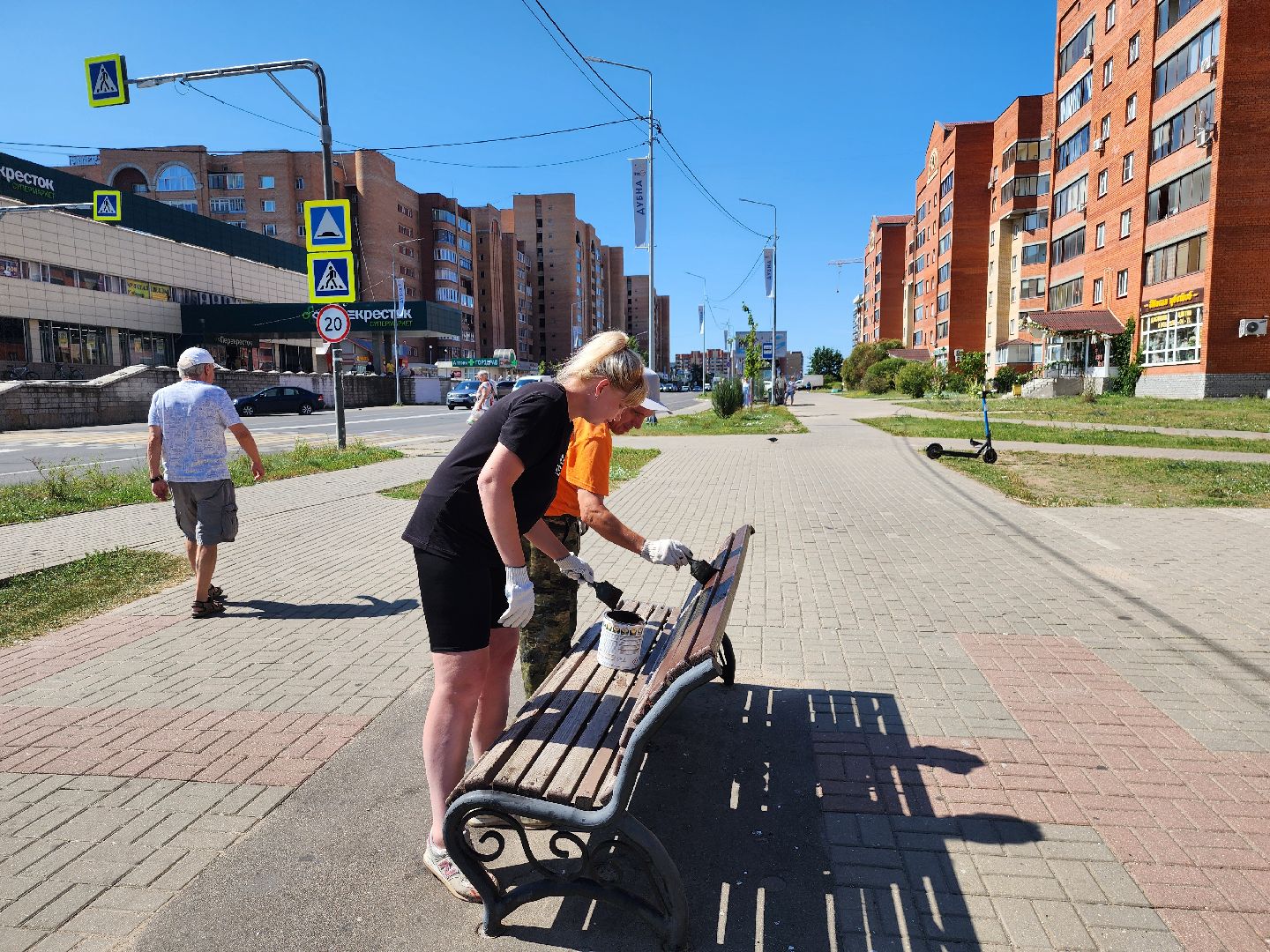 Дубна, Коммунальные службы, Благоустройство, Покраска лавочек, Починка лавочек,