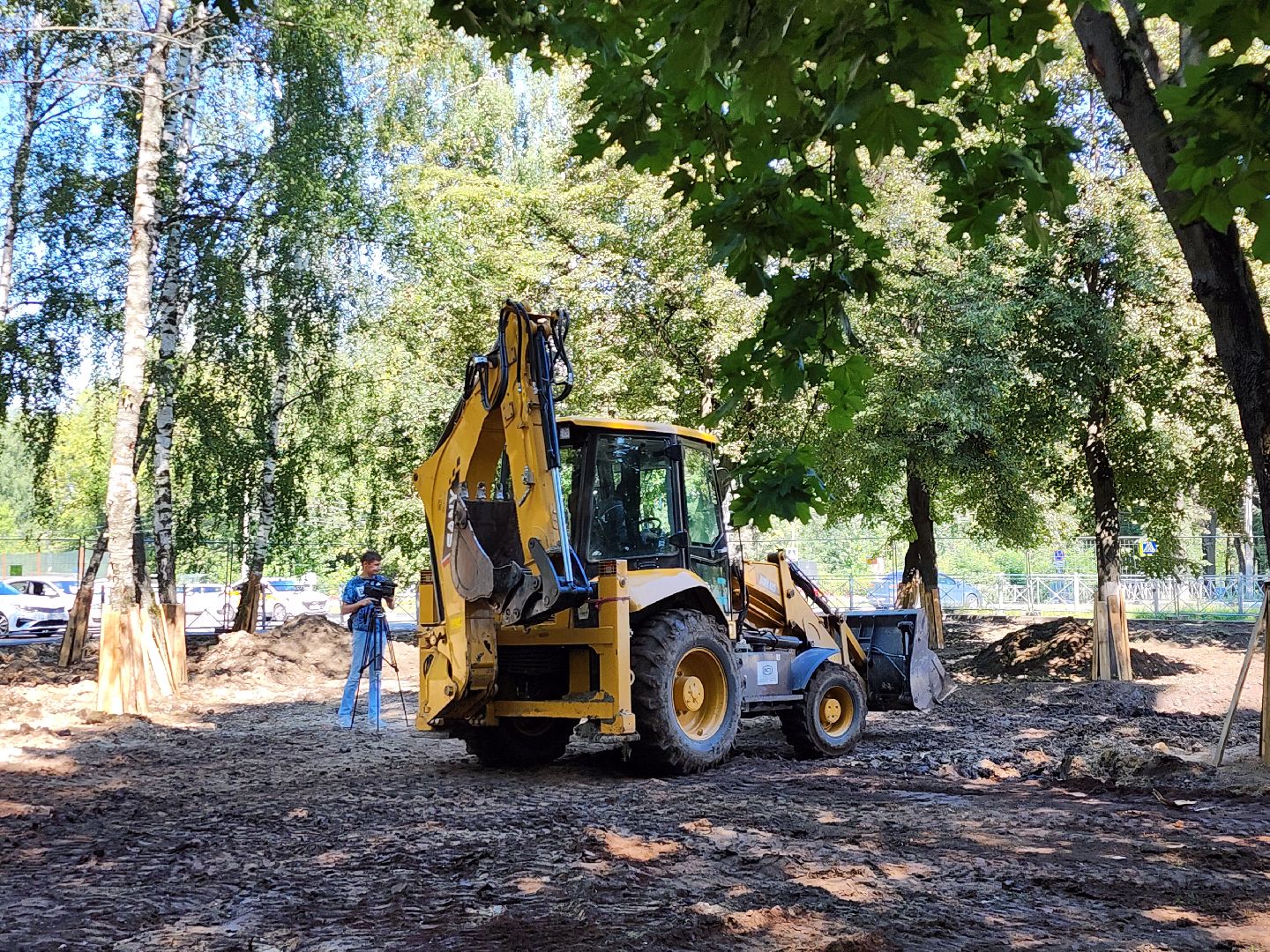 сквер 80-летия ленинского района, новая детская площадка, ленинский округ, благоустройство, сквер у МФЦ Видное,