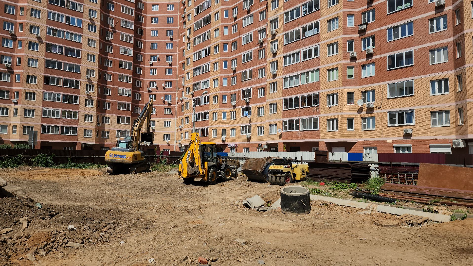 Детский сад, Стройка, стройка детсада, Лобня,