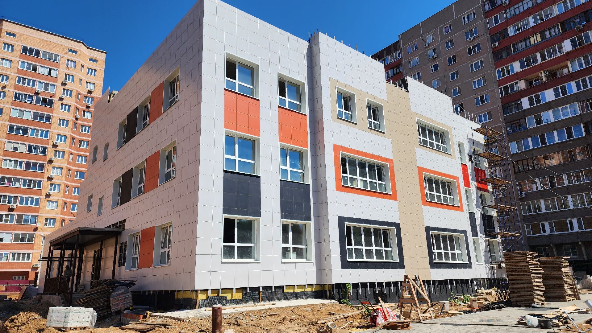 Детский сад, Стройка, стройка детсада, Лобня,