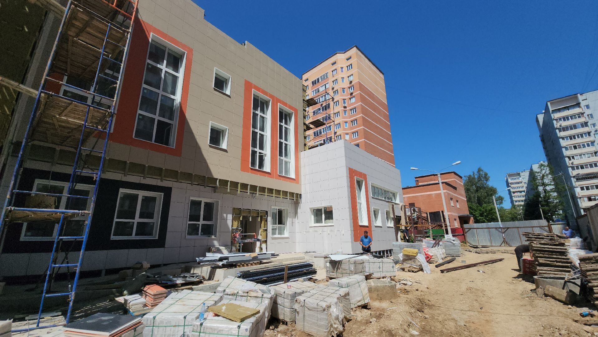 Детский сад, Стройка, стройка детсада, Лобня,