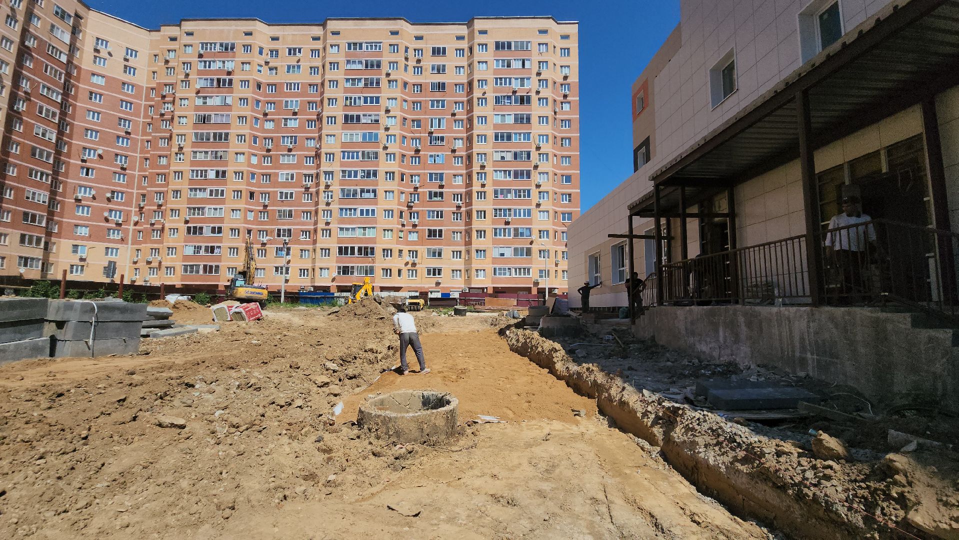 Детский сад, Стройка, стройка детсада, Лобня,