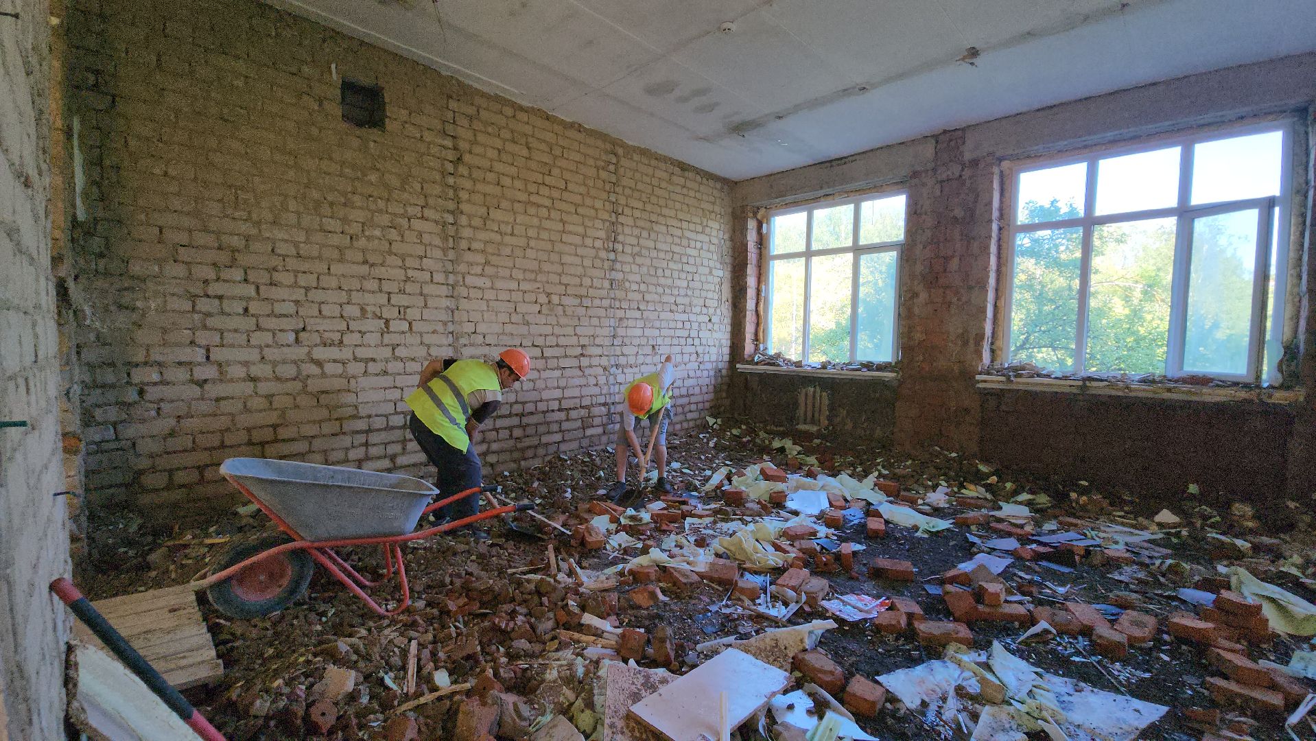 Школа, Лобня, Демонтаж, Капитальный ремонт,